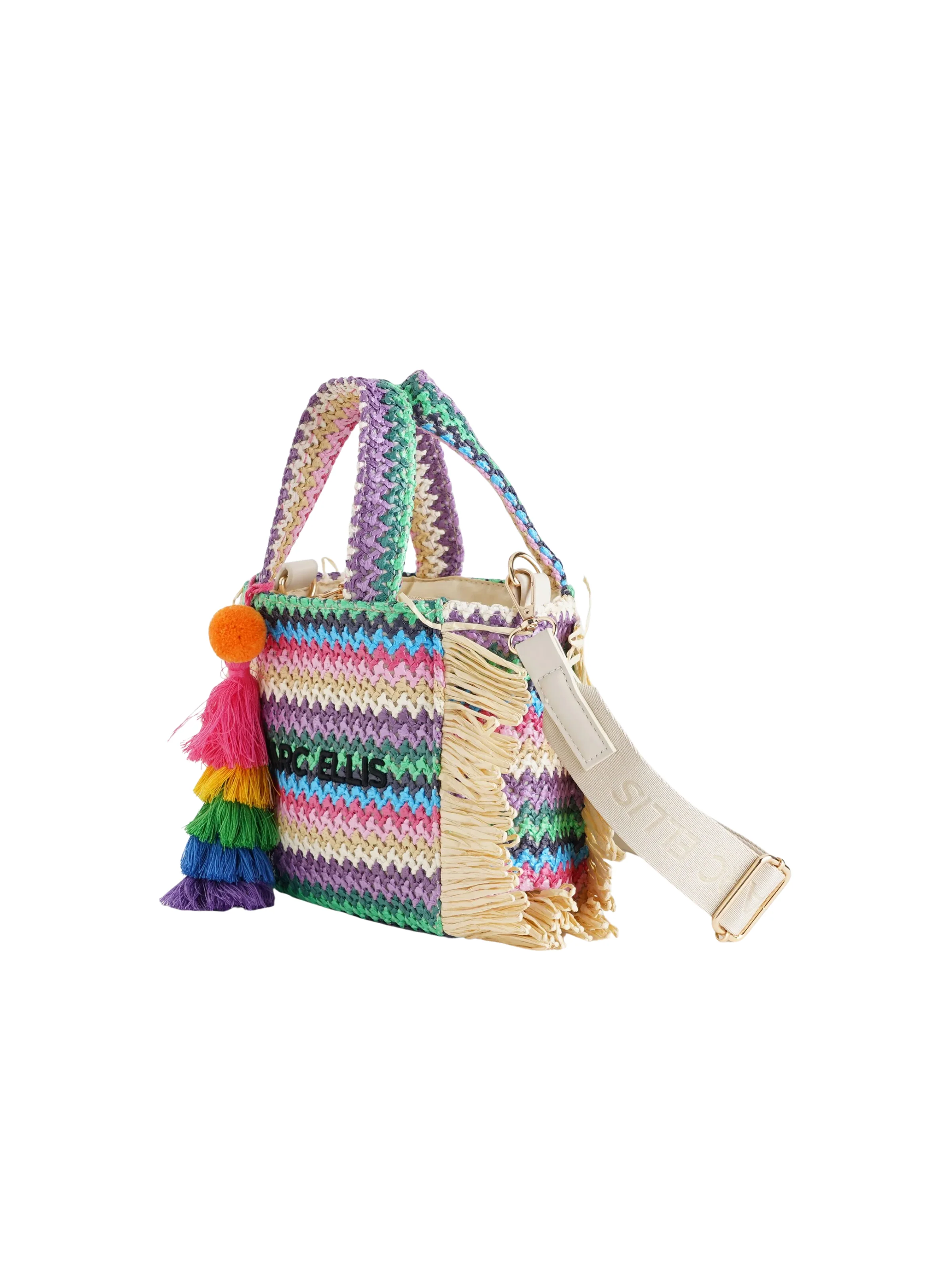 Borsa "Claire S" Marc Ellis multicolor con nappe - Image 2