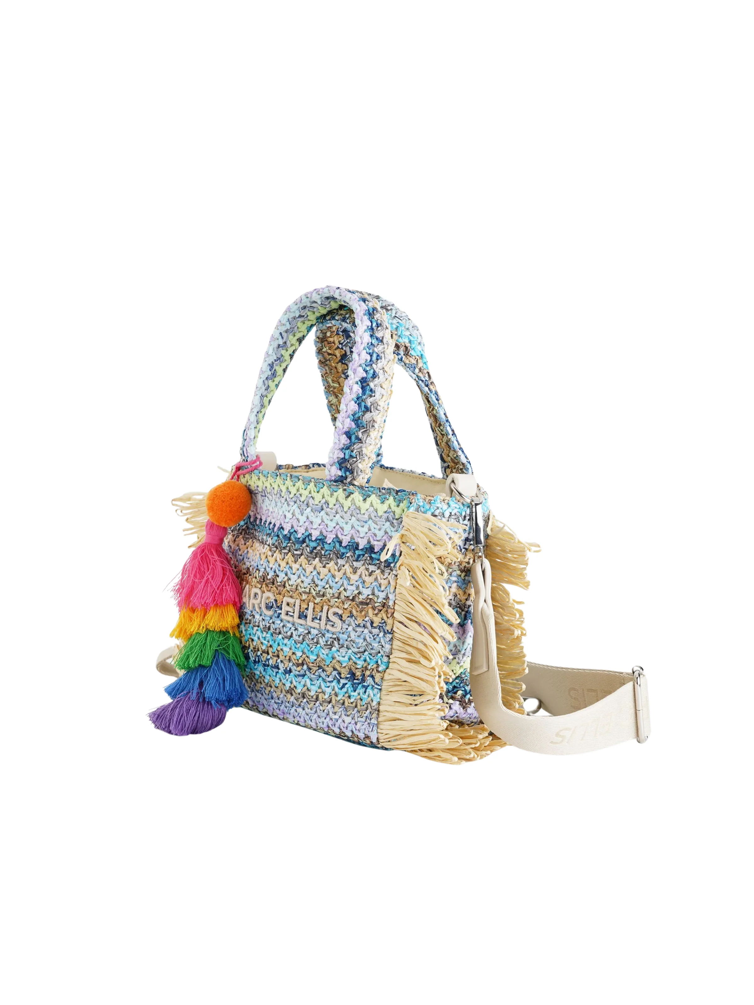 Borsa "Claire S" Marc Ellis multicolor con nappine - Image 2