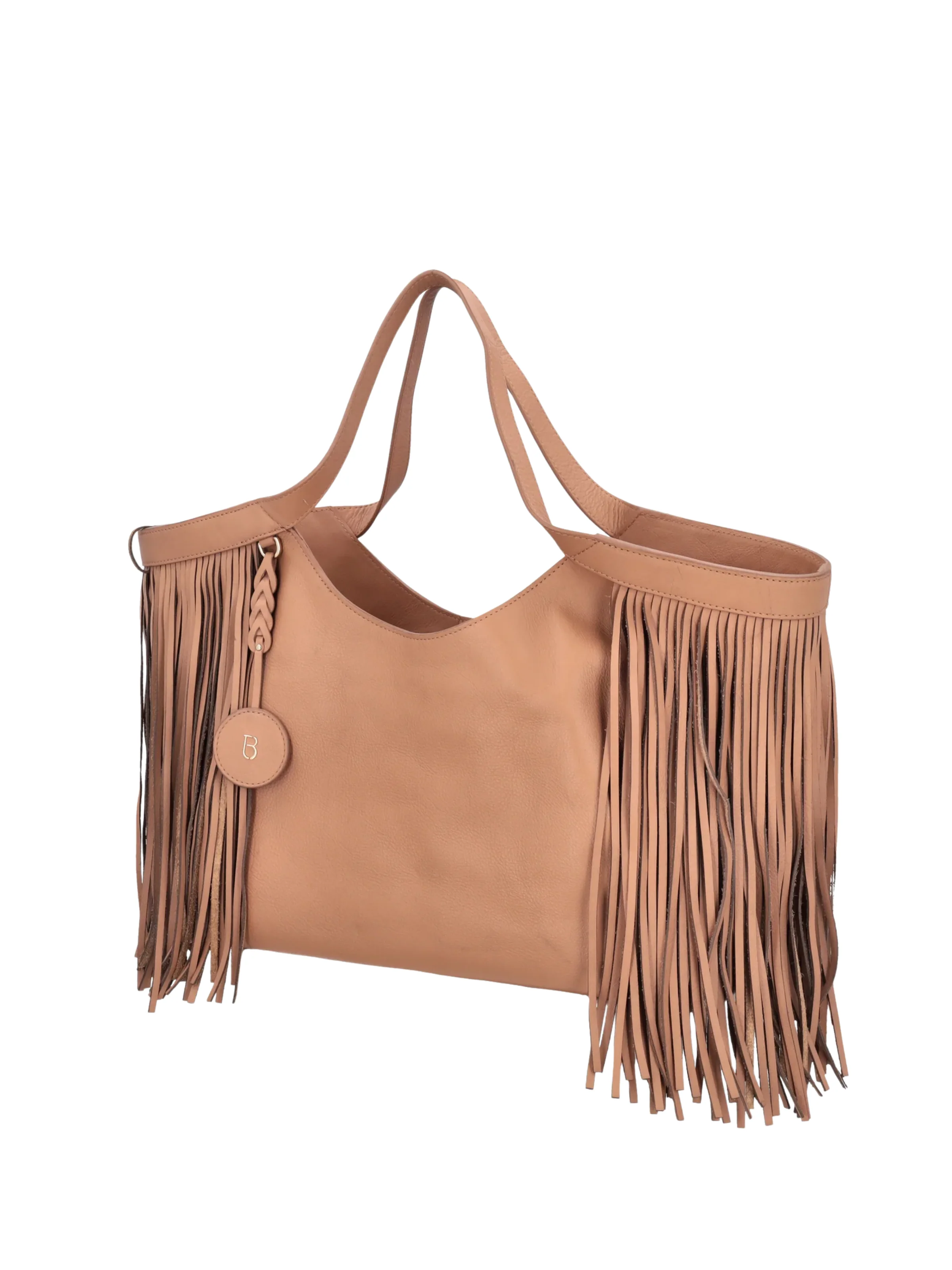 Borsa con frange "Portofino" Tosca Blu biscotto - Image 2