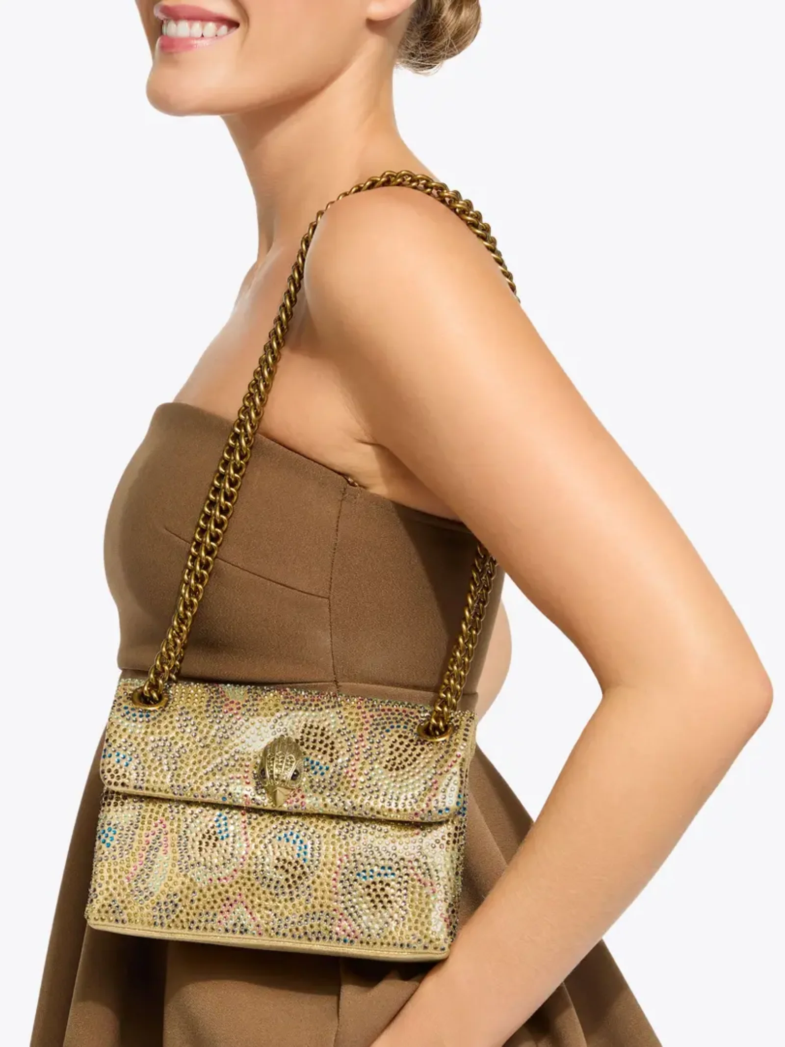 Borsa "Fabric mini Kensington" Kurt Geiger oro - Image 6