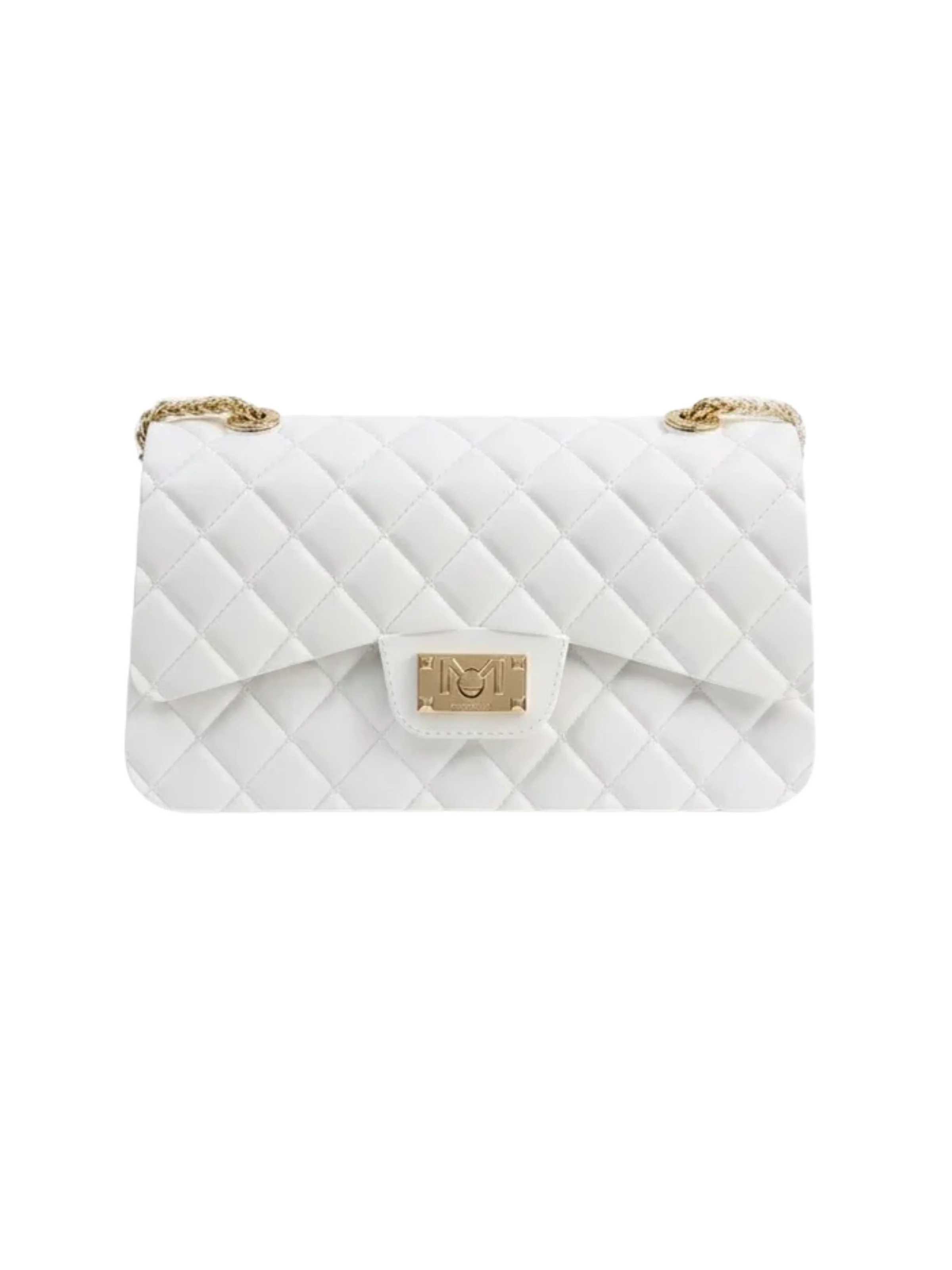 Borsa "Flat Falcon M" Marc Ellis bianco latte