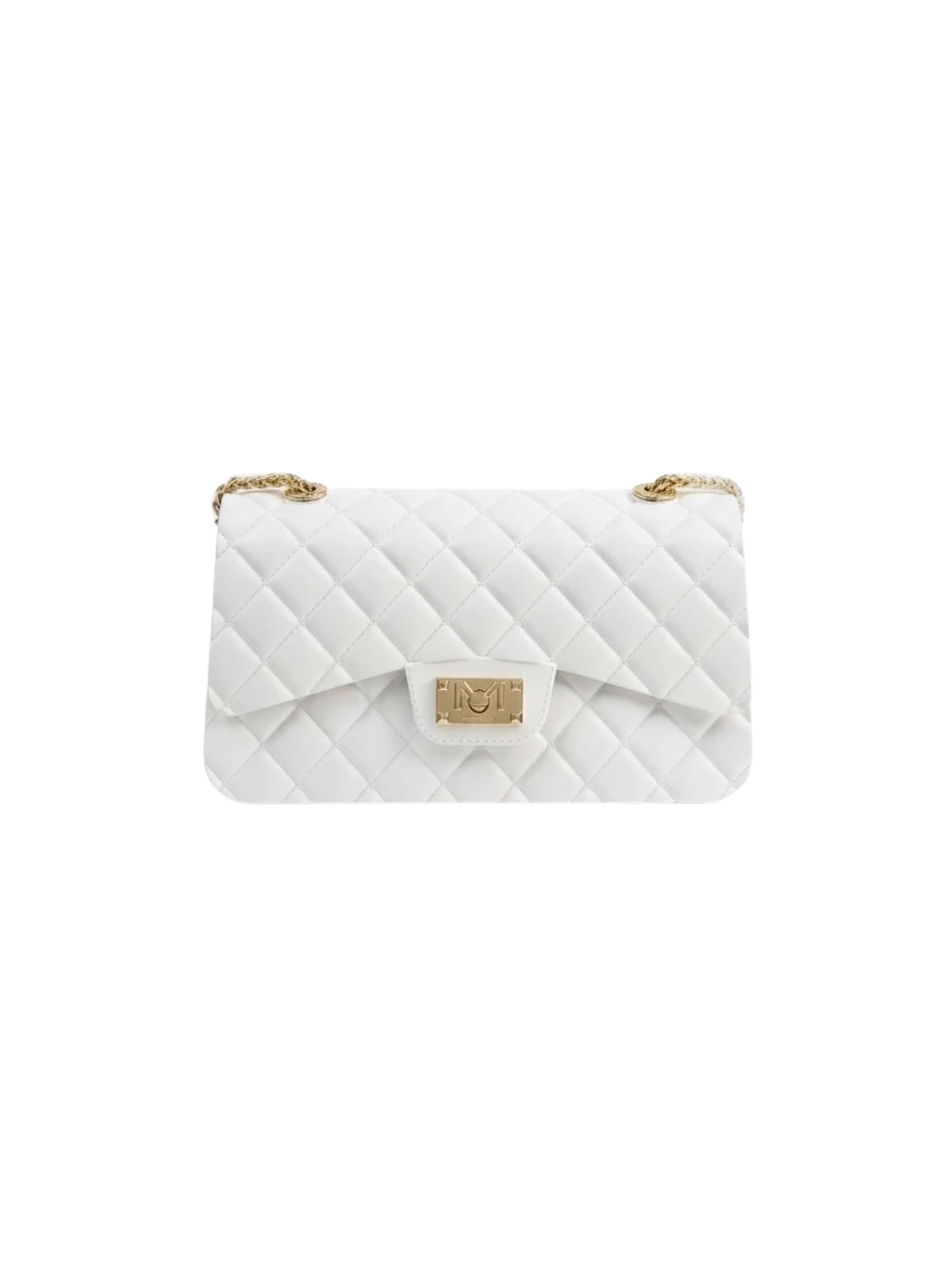 Borsa "Flat Falcon S" Marc Ellis bianco latte