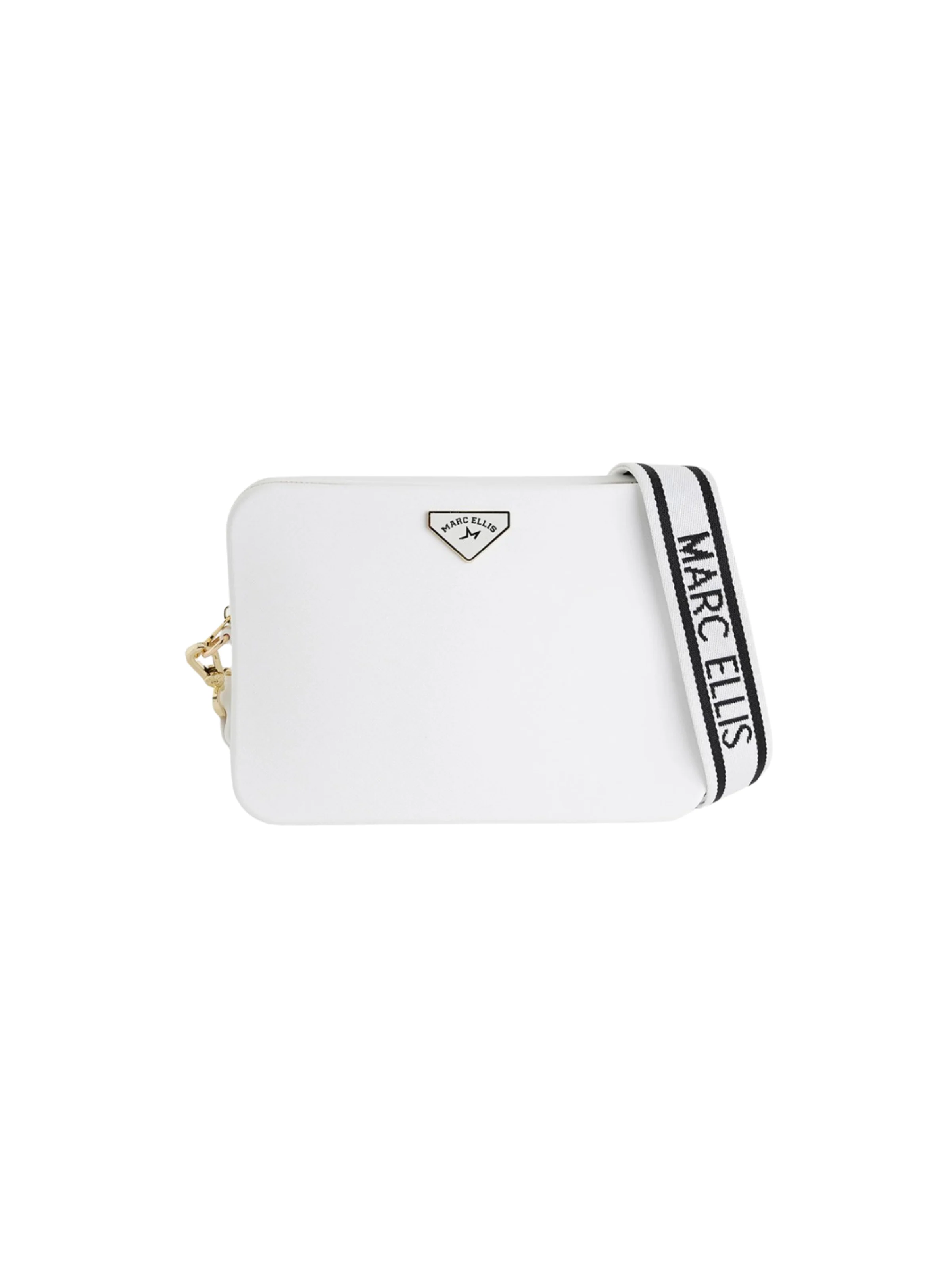 Borsa "Flat Flowe" Marc Ellis bianco
