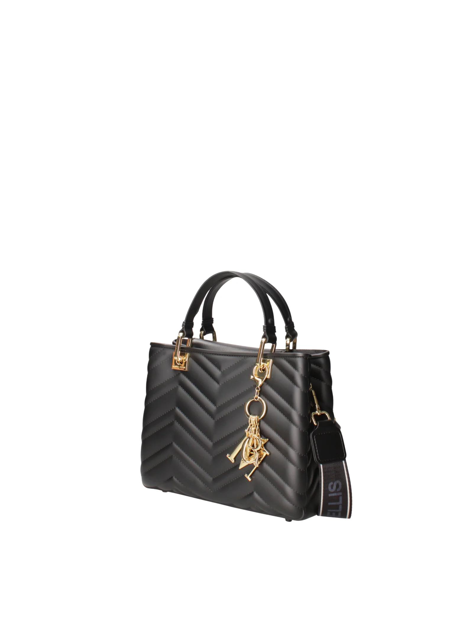Borsa "Flat Krissy M " Marc Ellis nera con dettagli dorati - Image 2