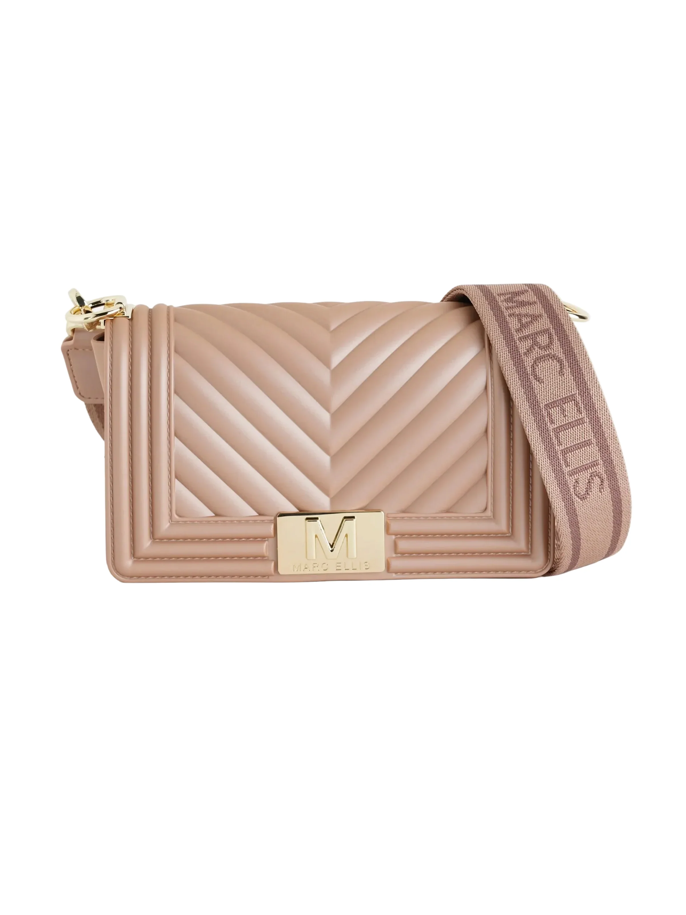 Borsa "Flat M" Marc Ellis marrone
