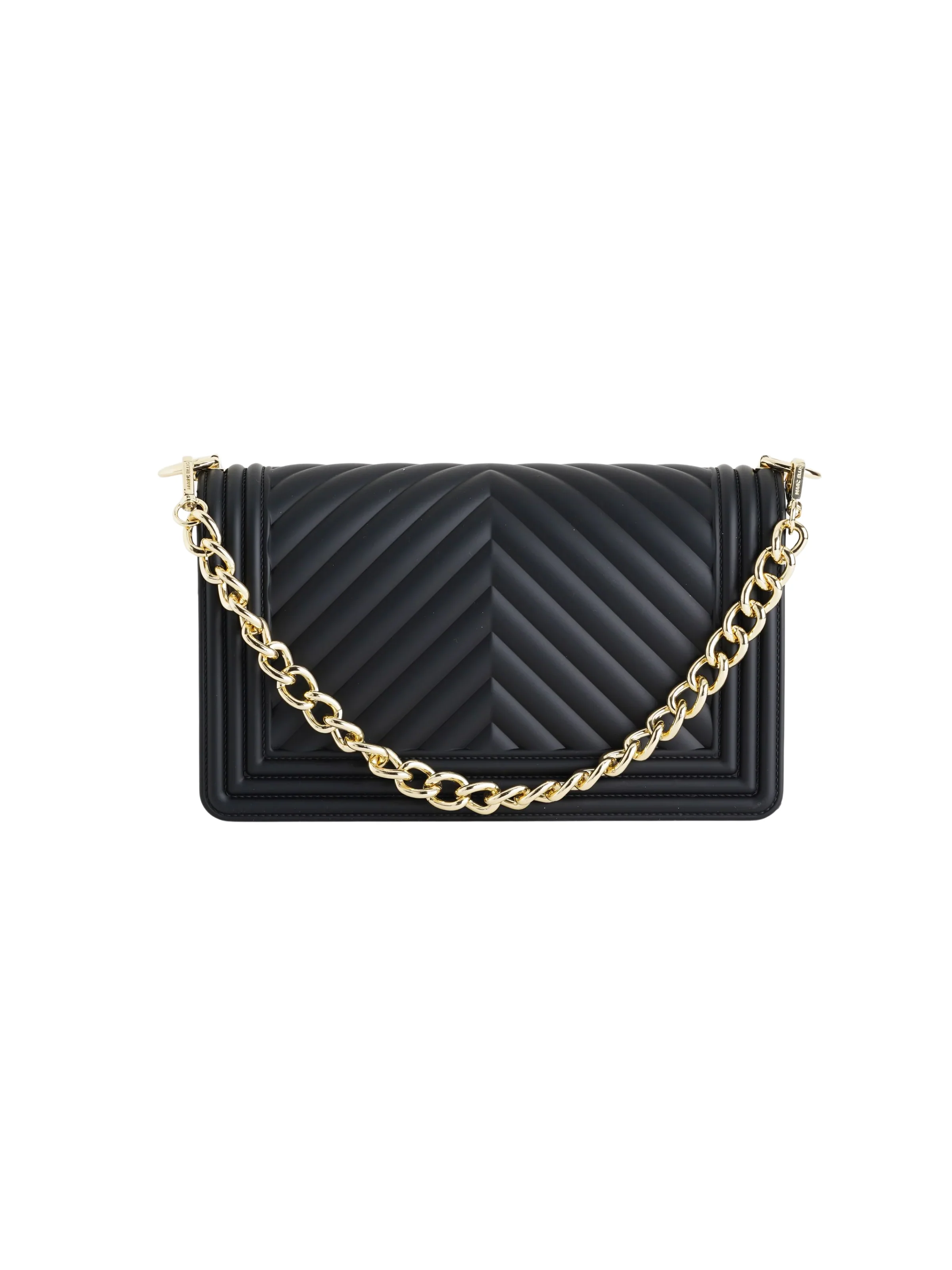 Borsa "Flat M" Marc Ellis nera con inserti dorati - Image 3