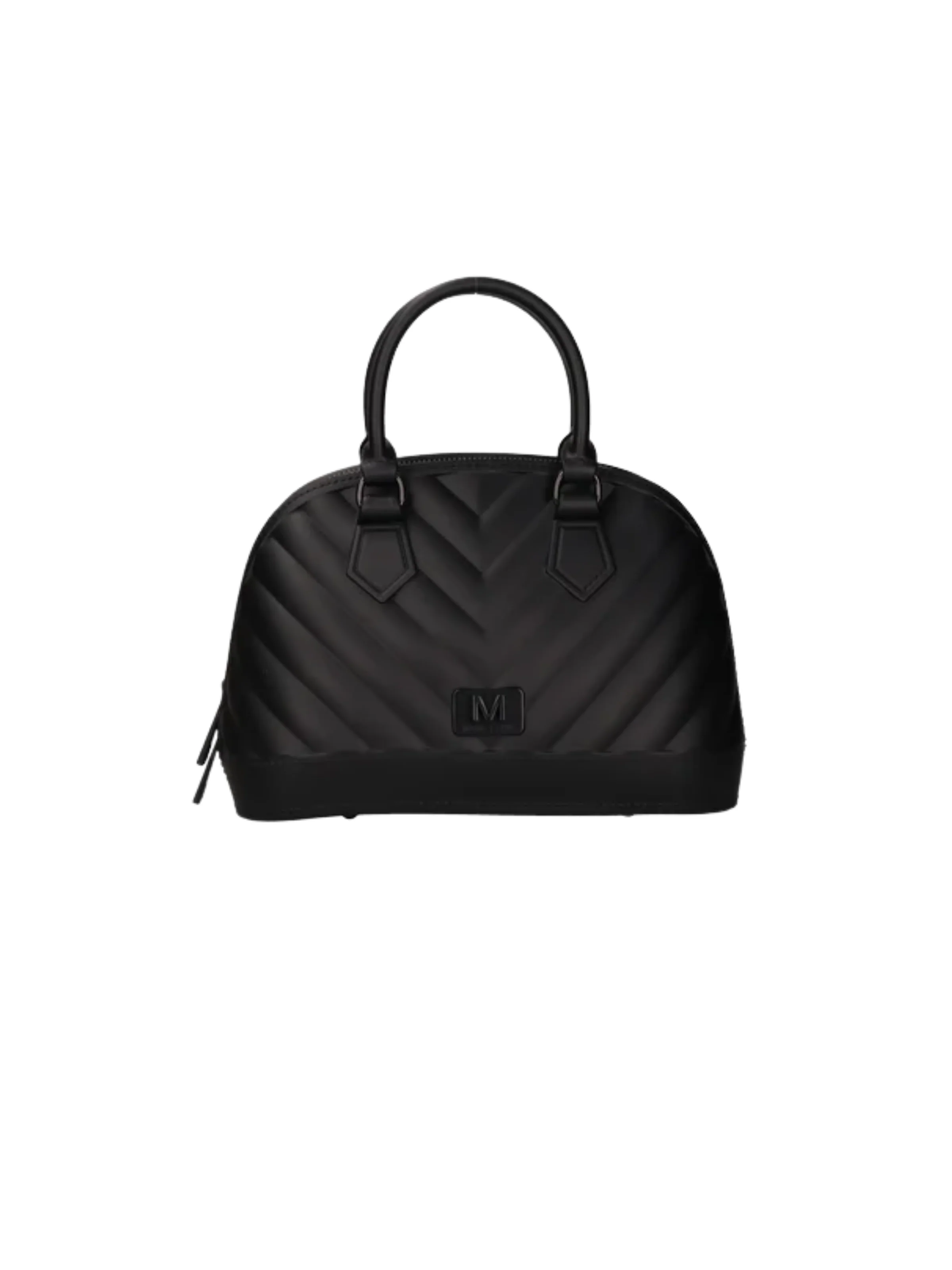 Borsa "Flat Maya M" Marc Ellis nera con logo tono su tono