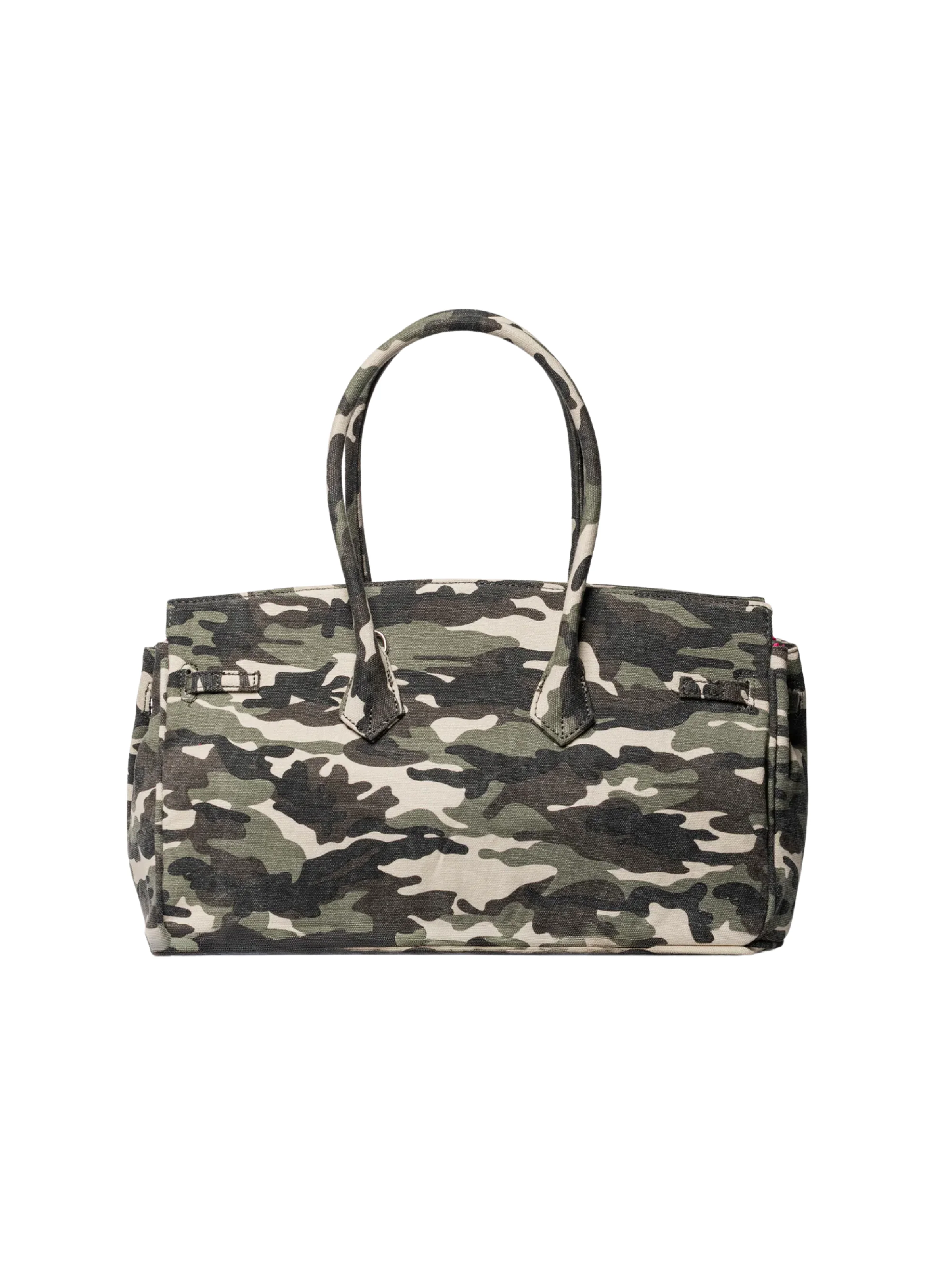 Borsa "Grace Canvas M" Secret Pon Pon verde militare - Image 3
