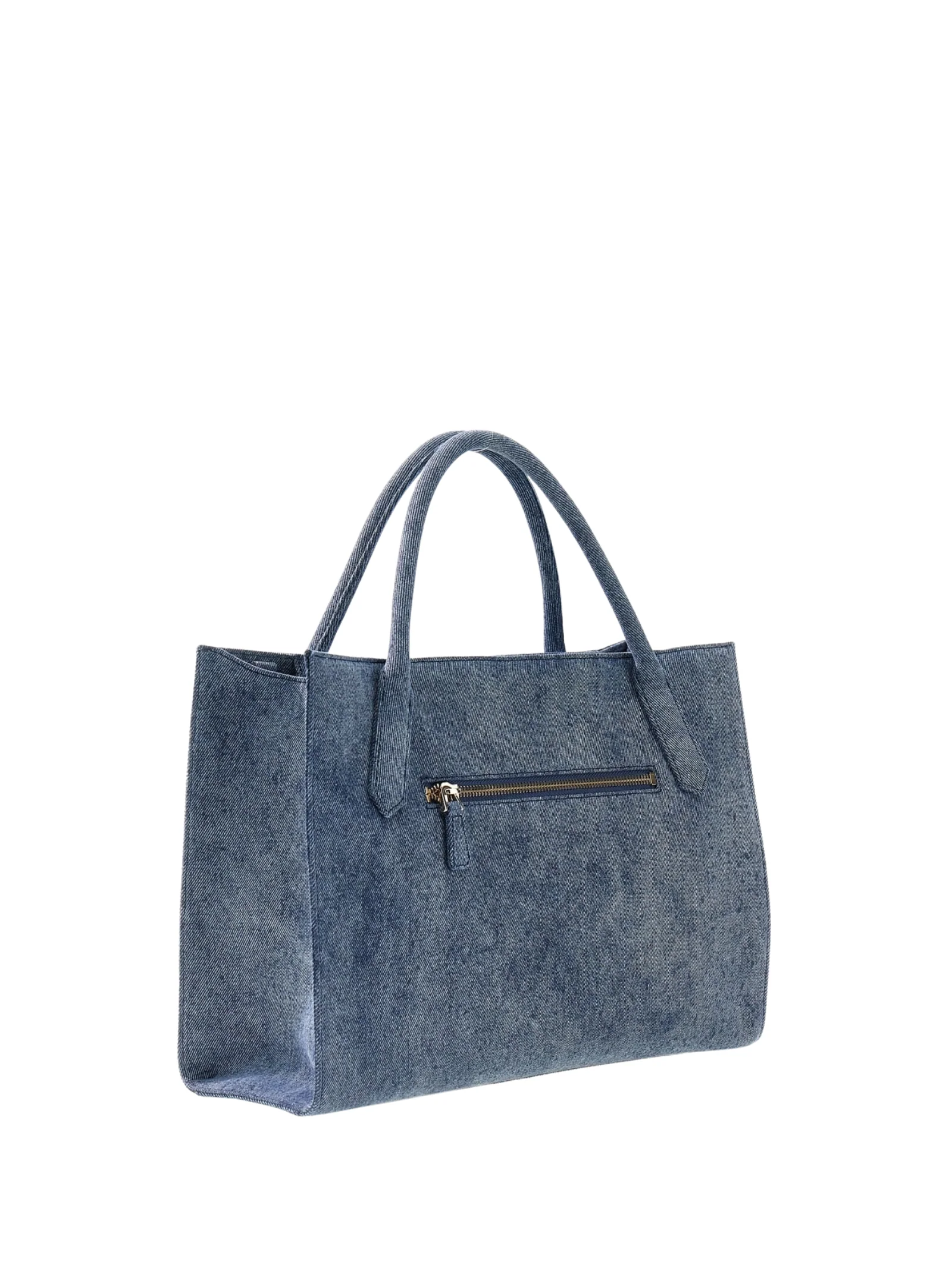 Borsa Guess in denim con logo in rilievo - Image 2