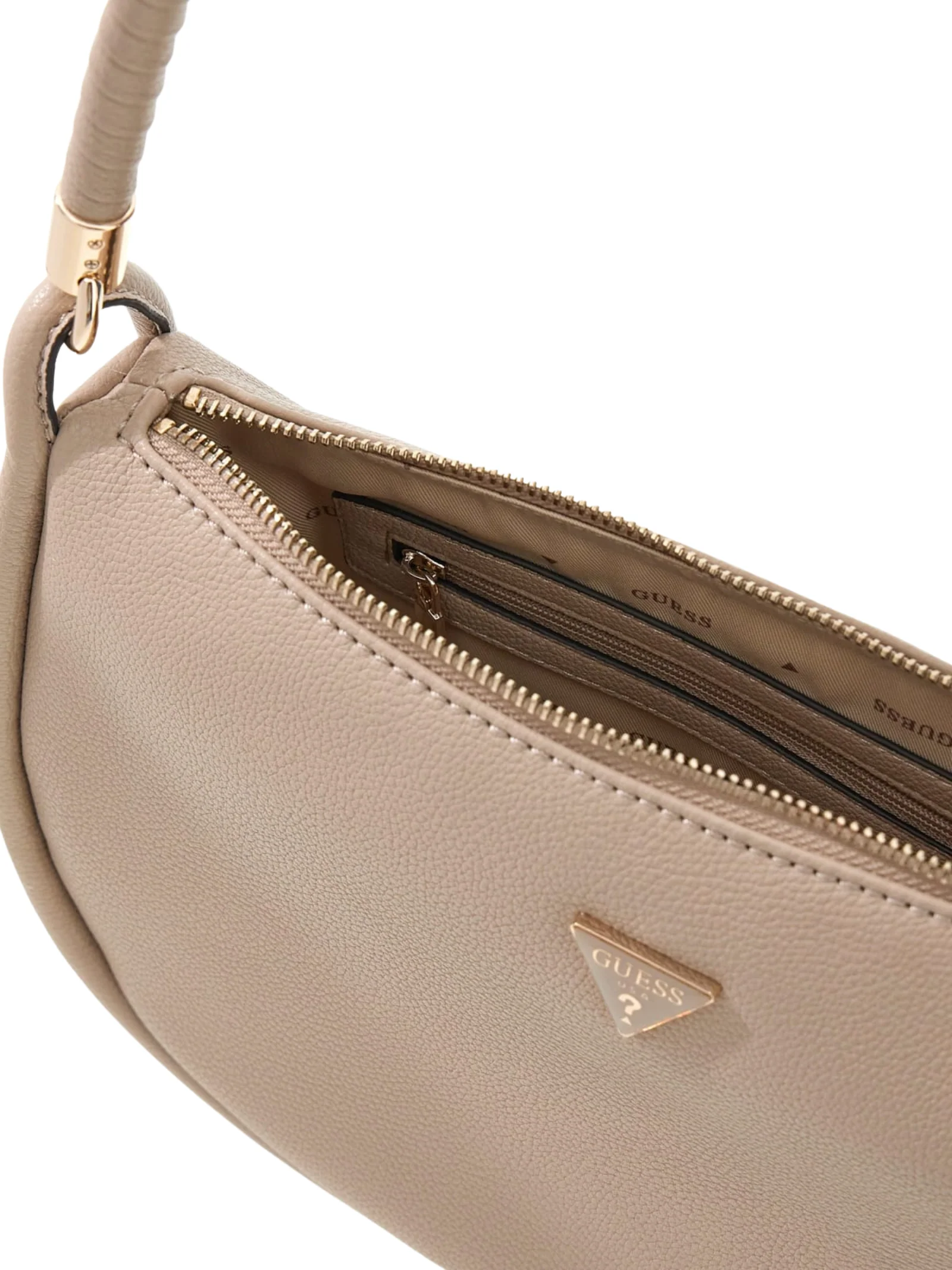 Borsa Guess taupe con dettaglio nappina - Image 3