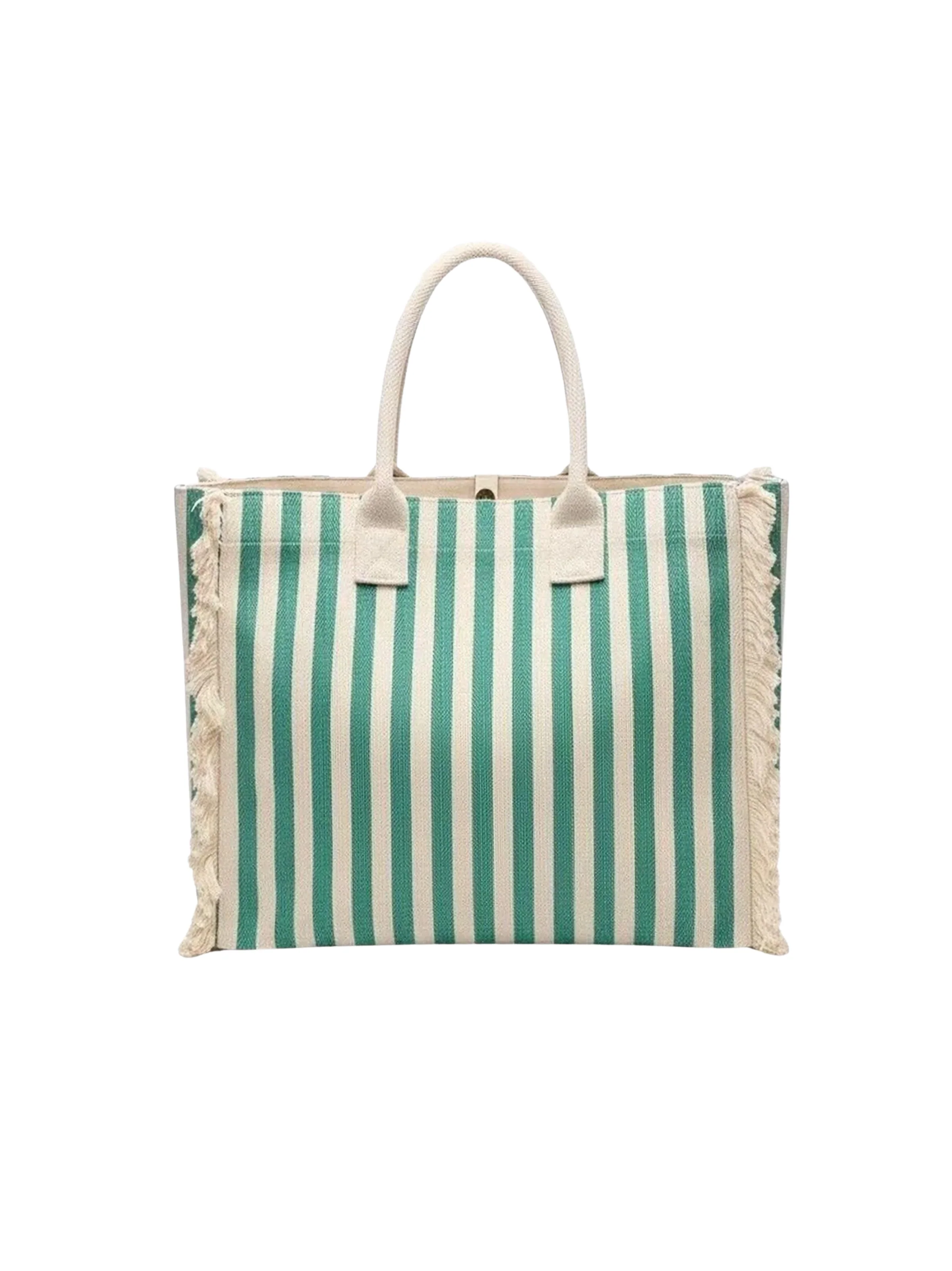 Borsa "Joan" Marc Ellis verde a righe - Image 2