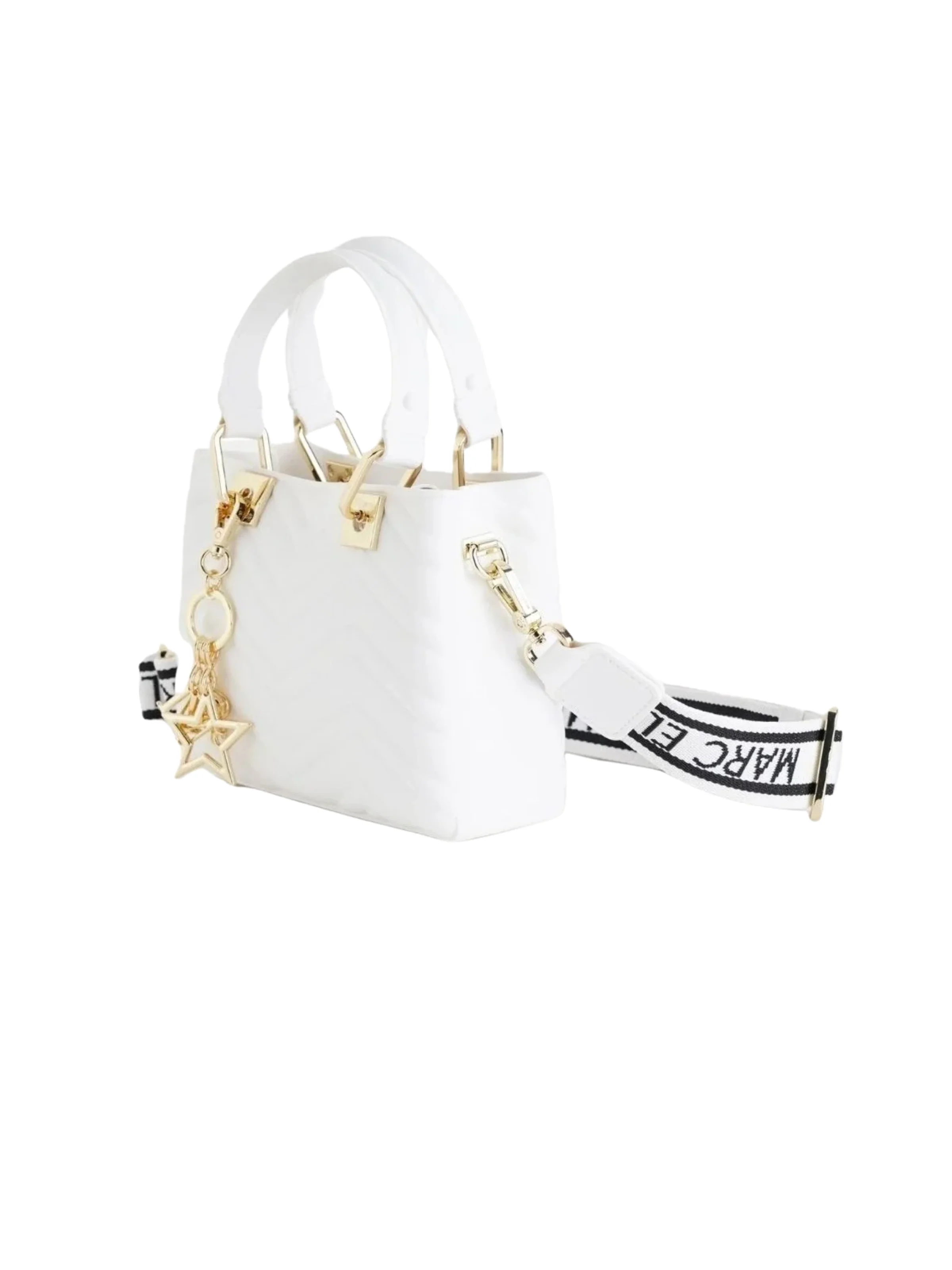 Borsa "Krissy M wave" Marc Ellis bianco latte con inserti dorati - Image 2