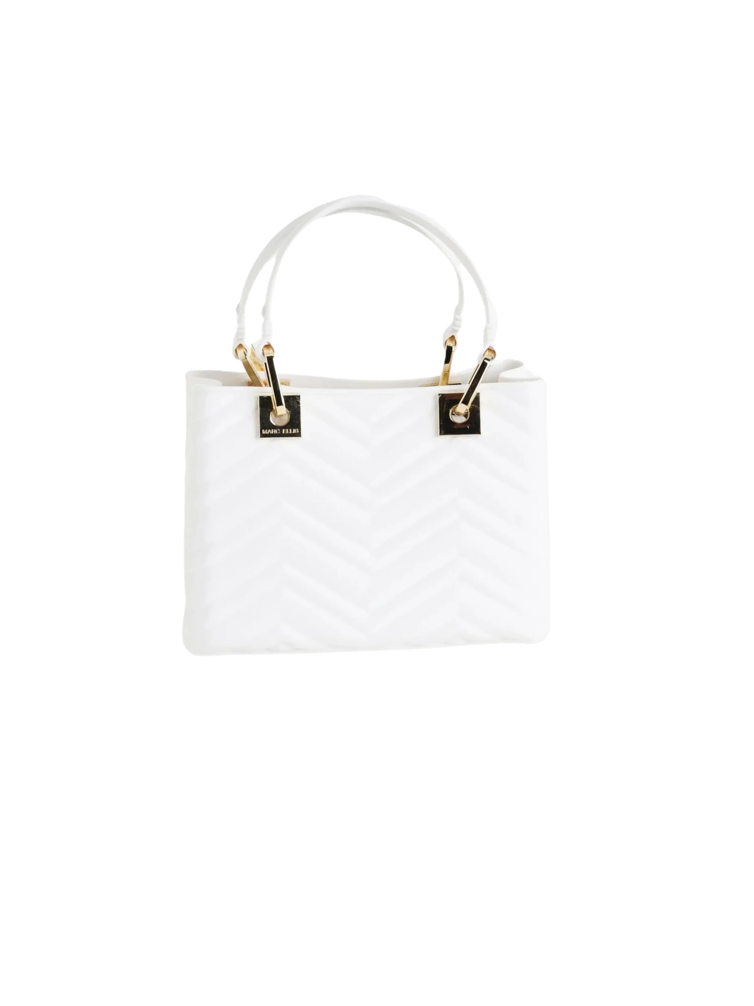 Borsa "Krissy M wave" Marc Ellis bianco latte con inserti dorati - Image 3