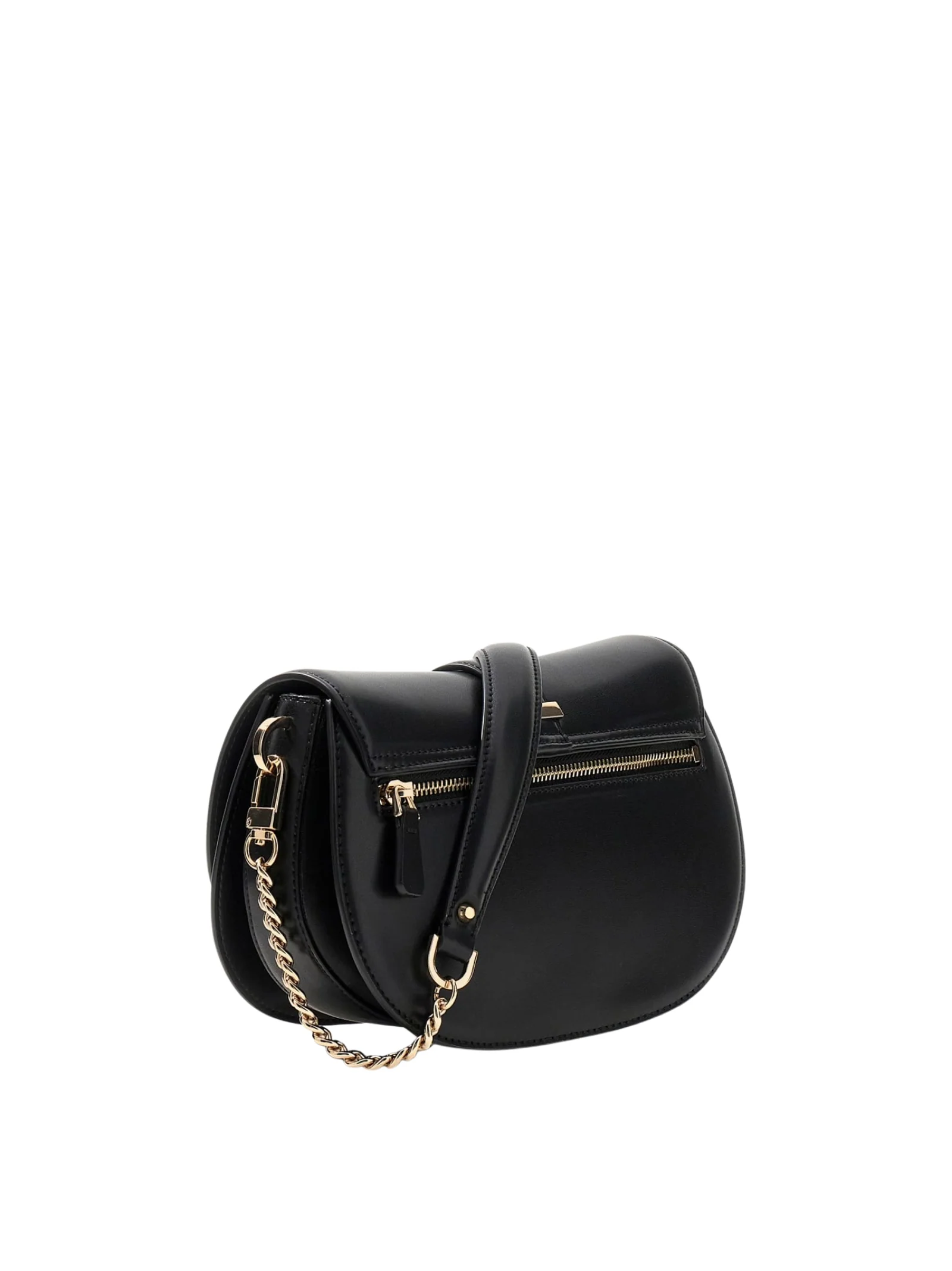Borsa mezza luna Guess nera con patta - Image 2