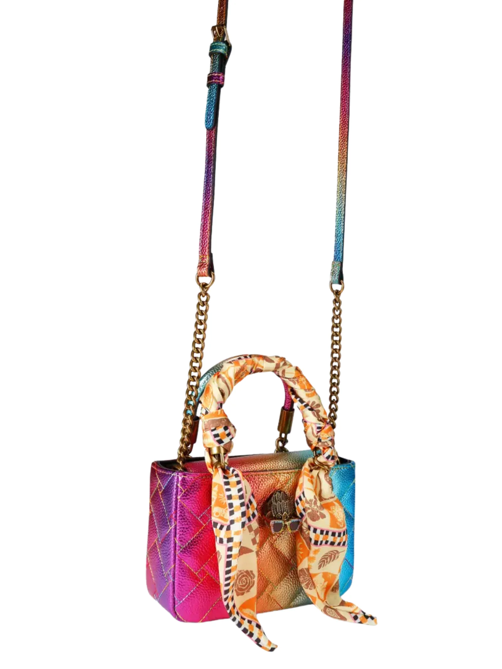 Borsa mini "Kensington" Kurt Geiger multicolor con foulard - Image 3