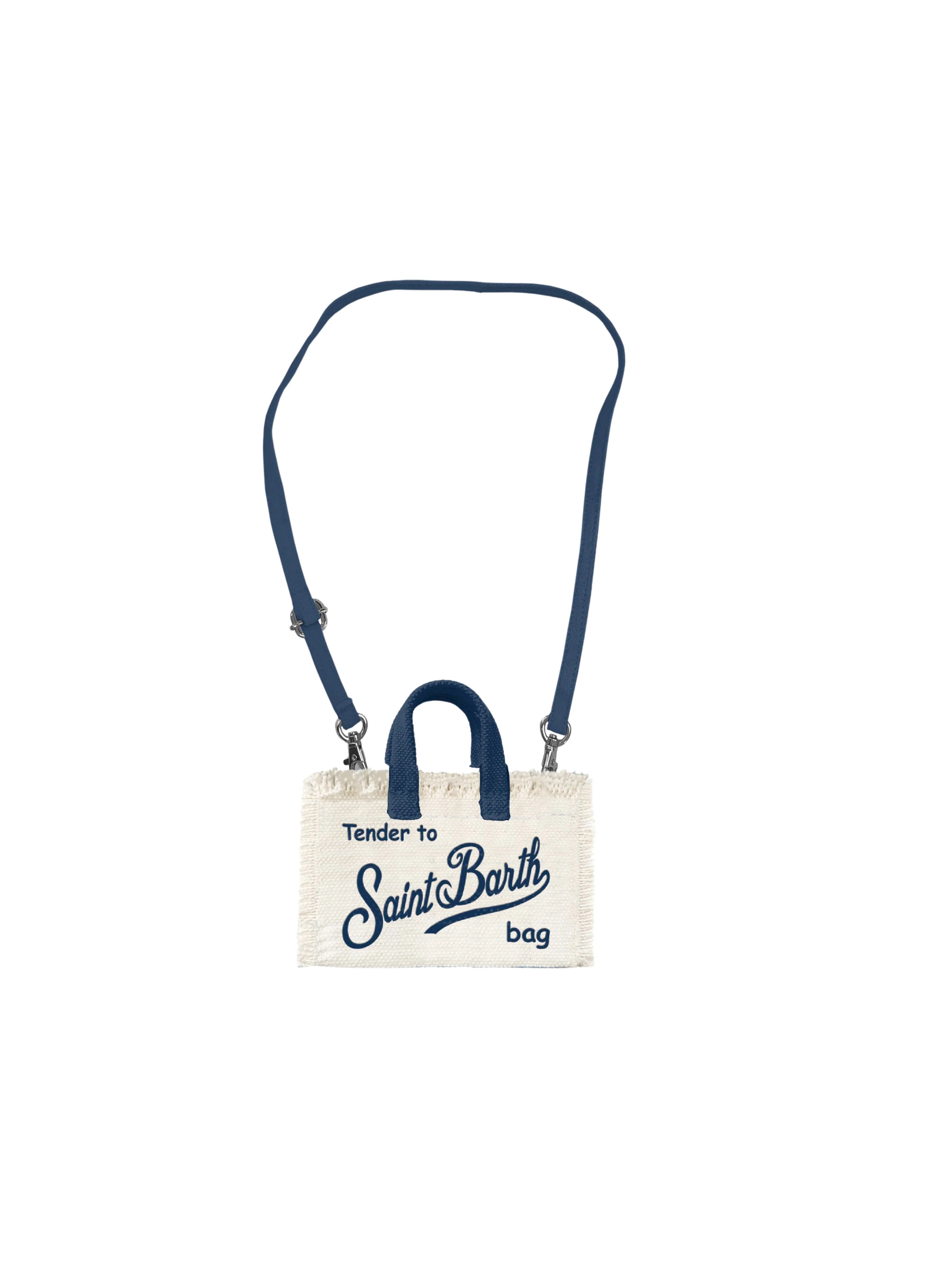 Borsa porta telefono "1160" Saint Barth bianca