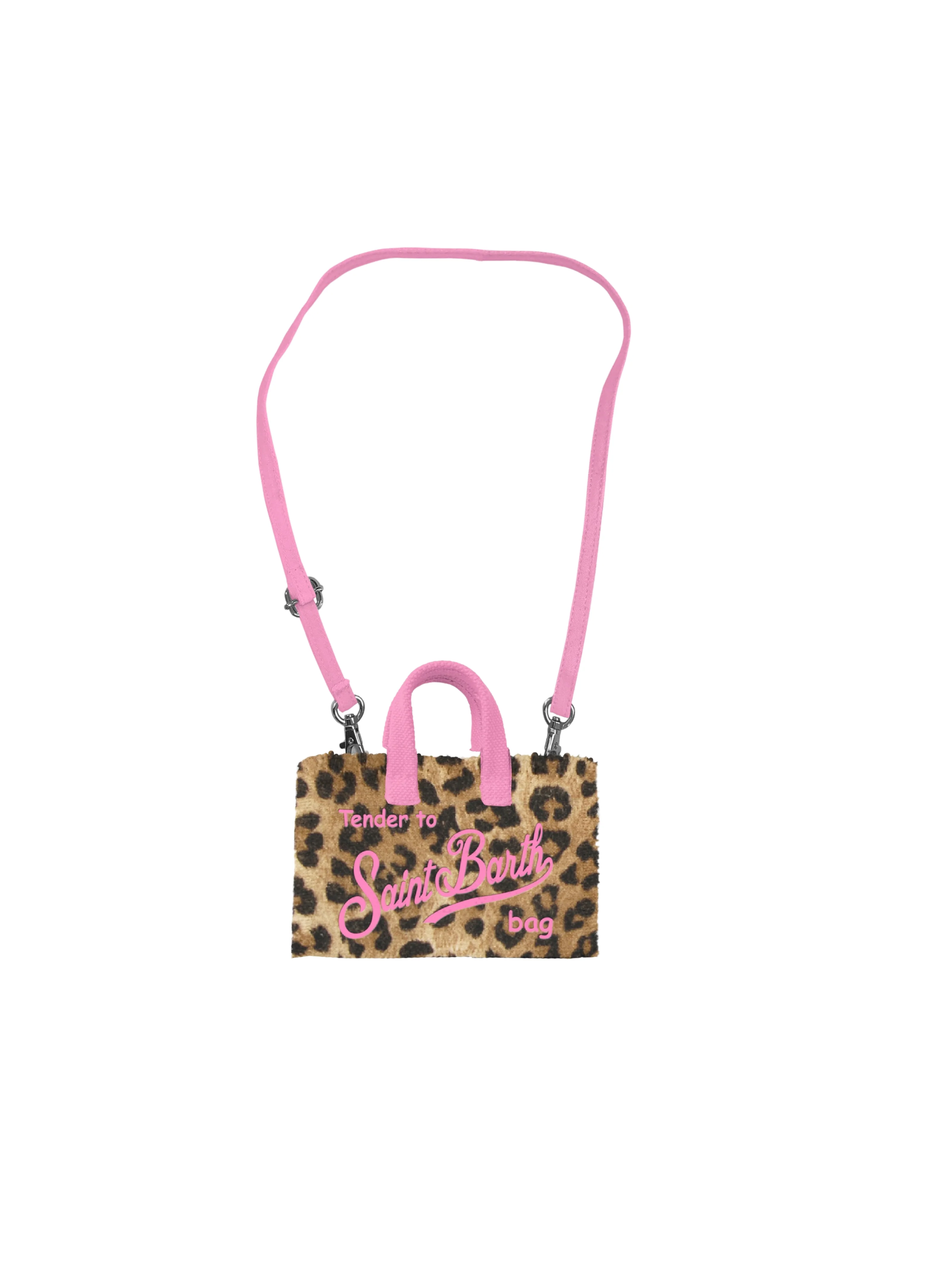 Borsa porta telefono "Sand leopard 21" Saint Barth leopardata