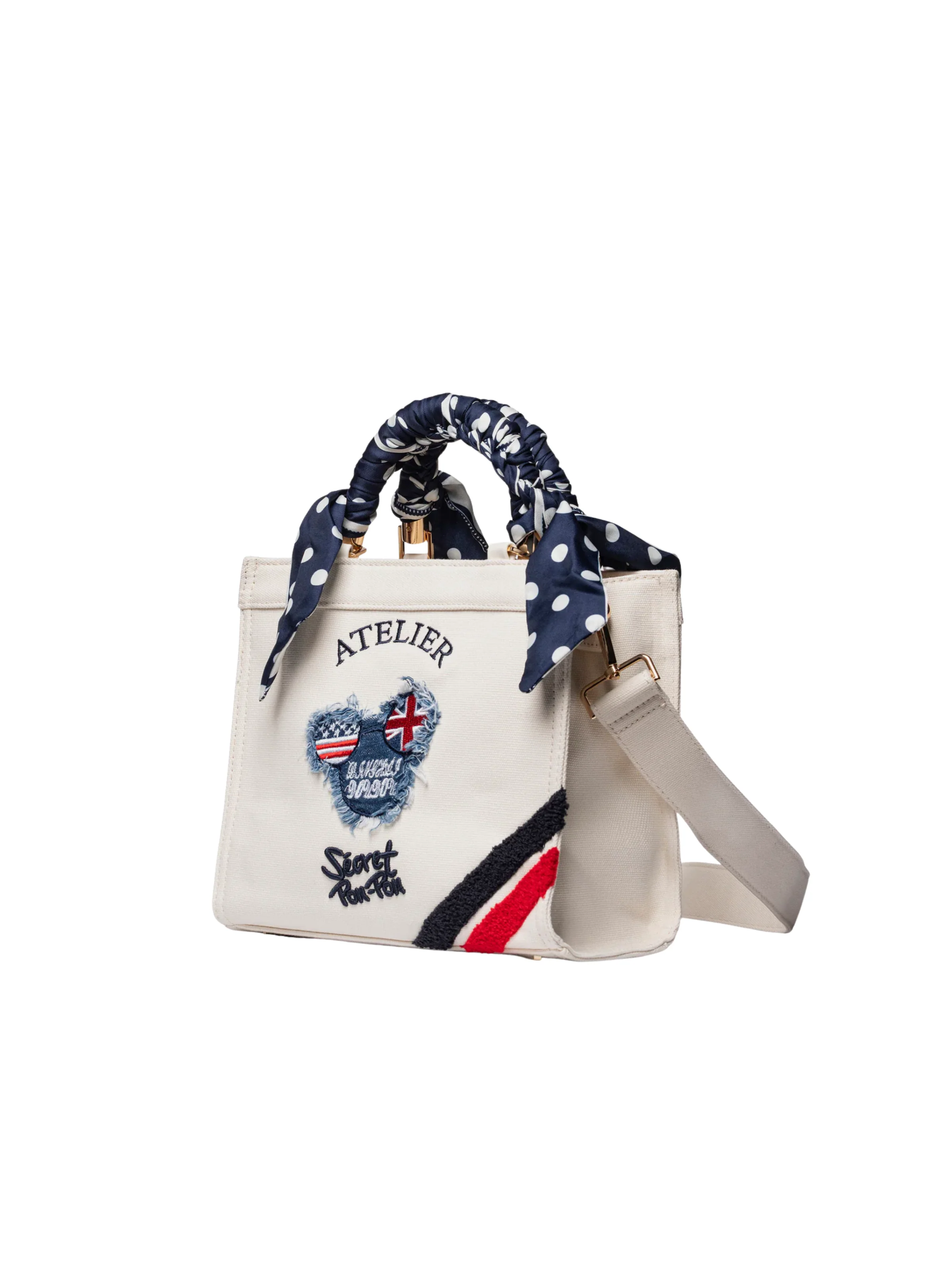Borsa "Saint Tropez S" Secret Pon Pon ecrù - Image 2