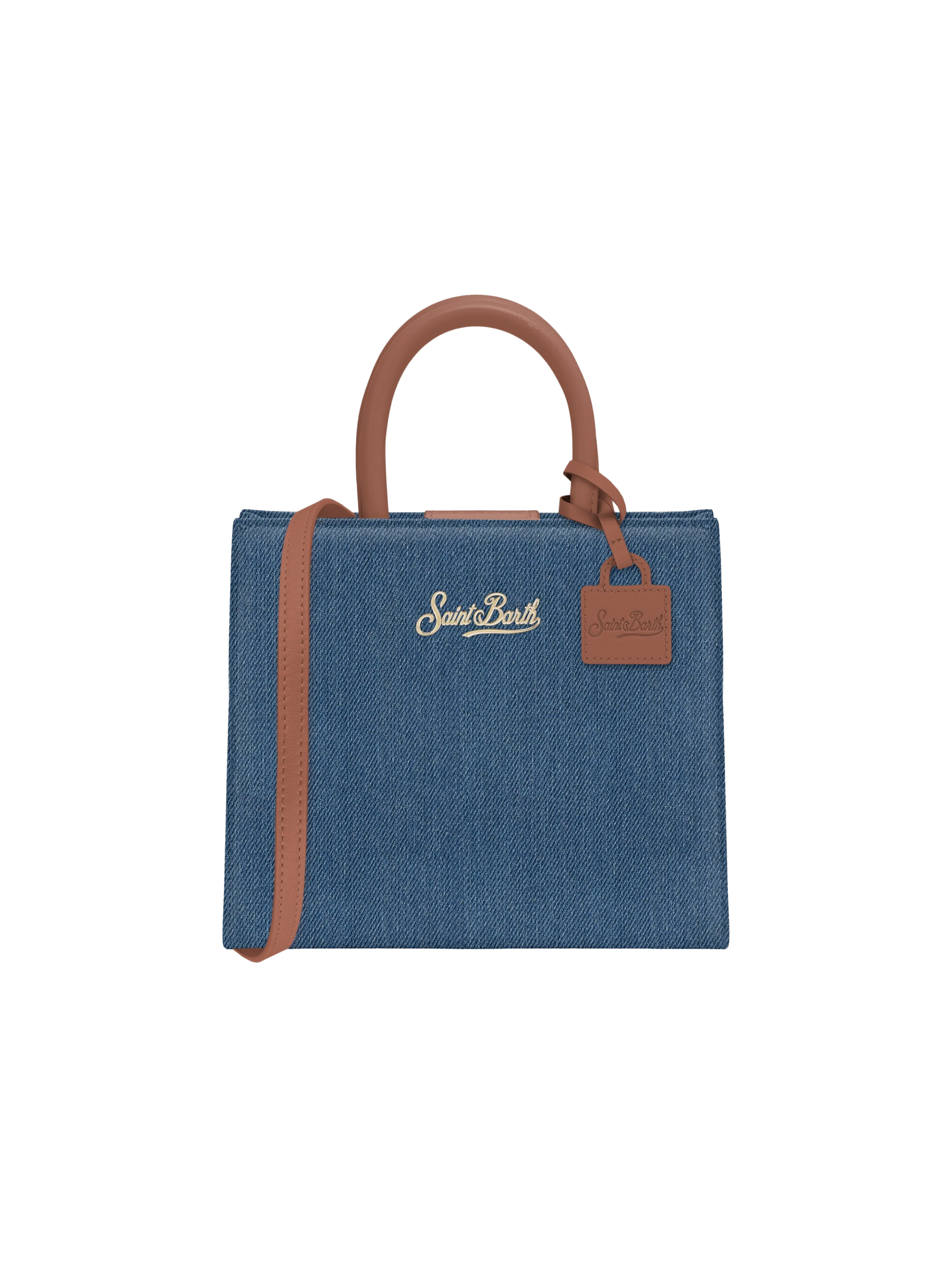 Borsa "Shop bag Mini" Saint Barth in denim