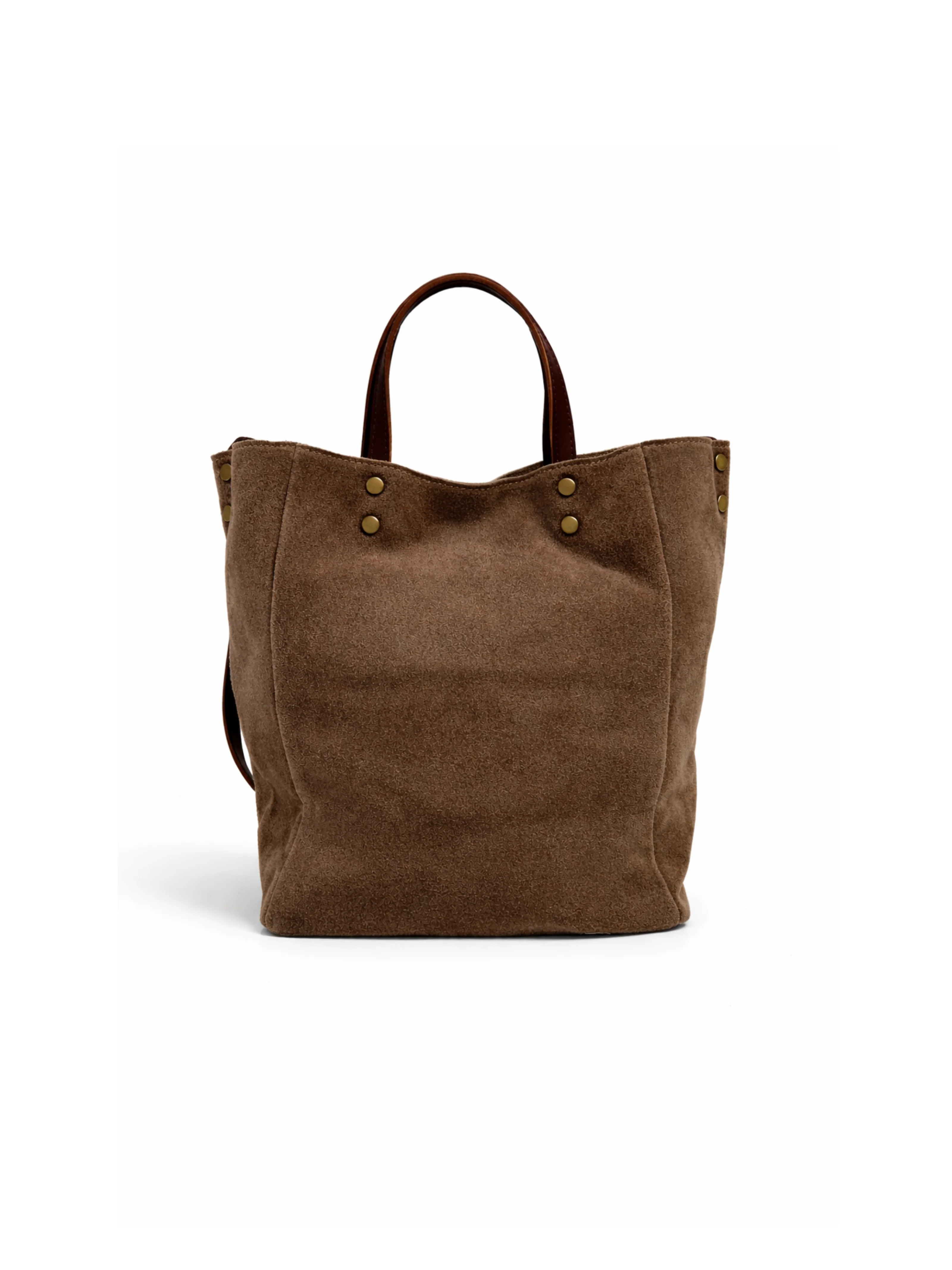 Borsa shopper Armoire marrone in suede - Image 3
