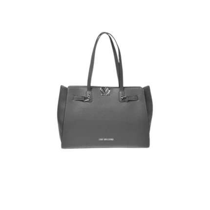 Borsa shopper Love Moschino grigia