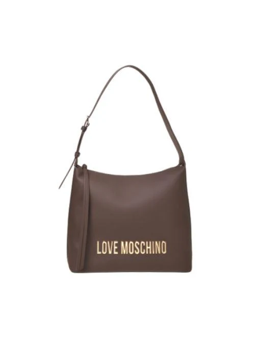 Borsa shopper Love Moschino marrone