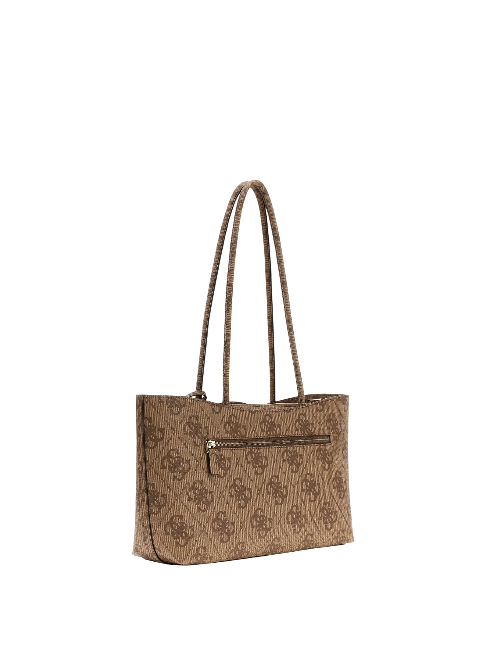 Borsa shopping Guess marrone con stampa monogram all over - Image 2