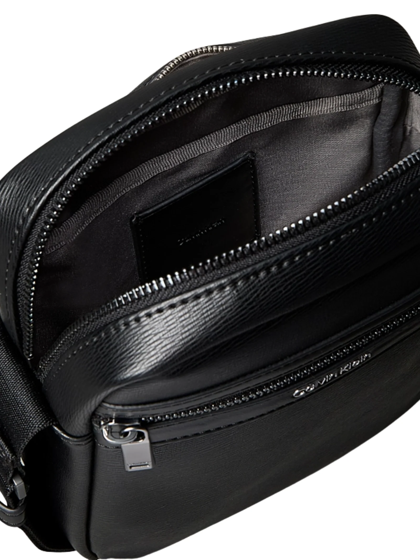 Borsello Calvin Klein nero con zip testurizzata - Image 3