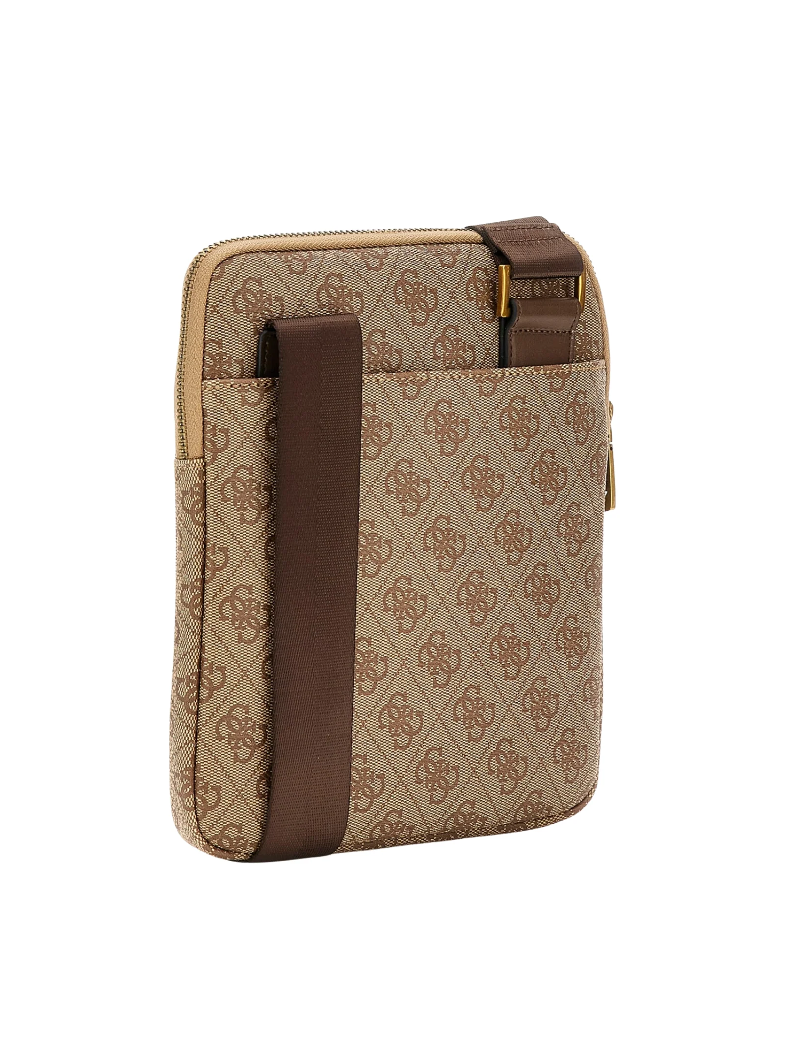 Borsello Guess marrone con logo 4G all over - Image 2