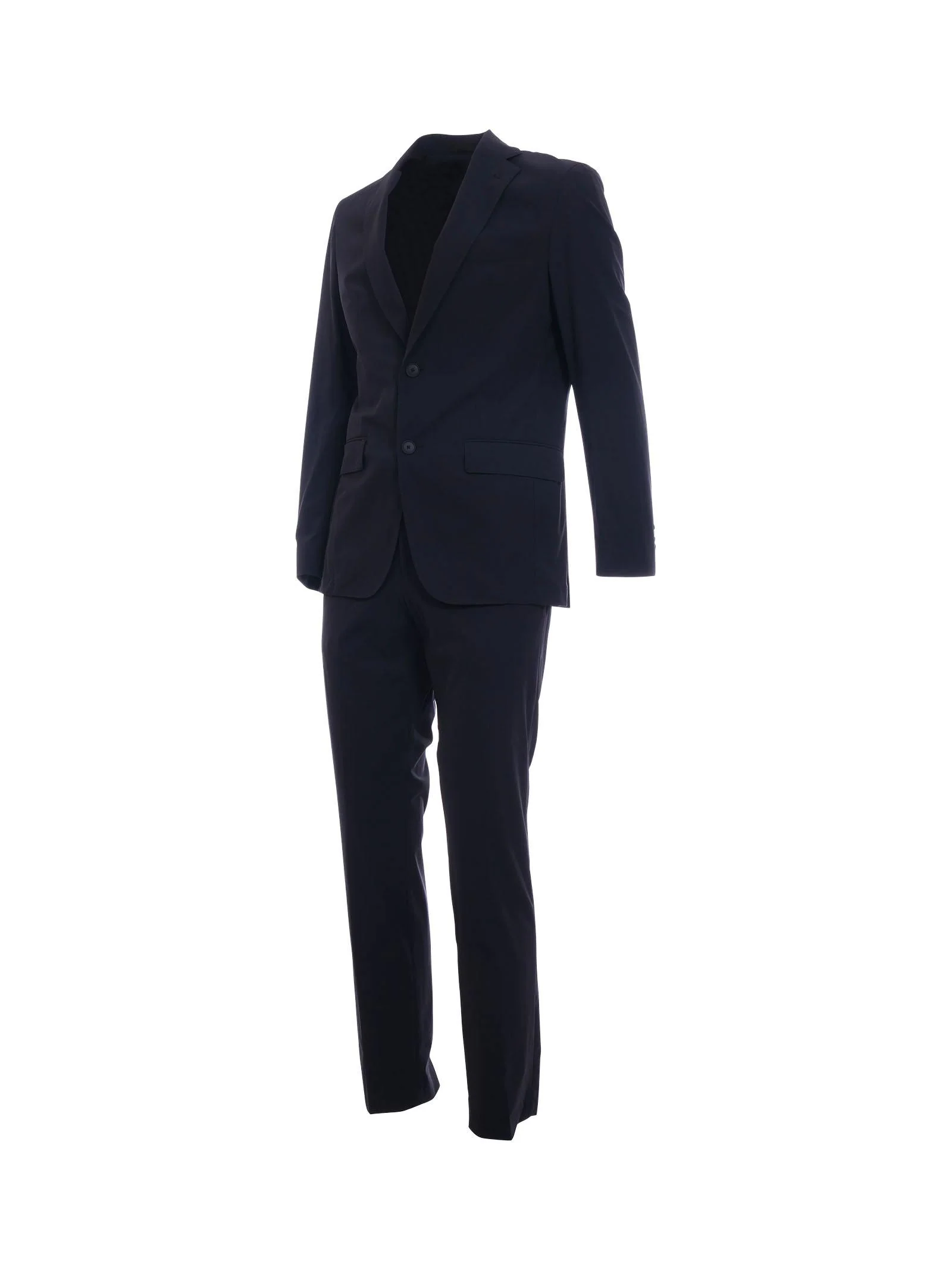 Abito Boss blu slim-fit in tessuto tecnico stretch - Image 2