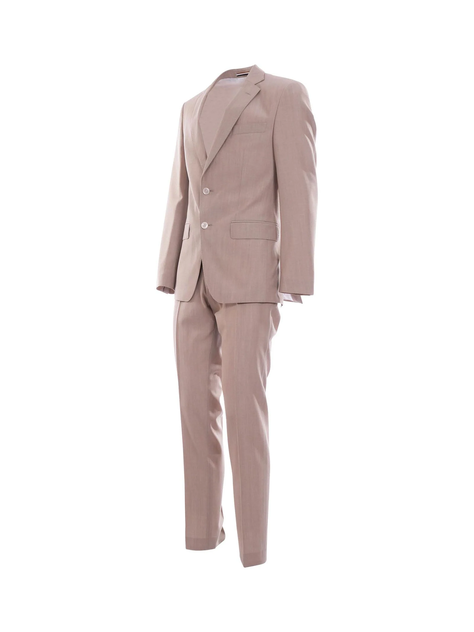 Abito Boss slim fit in misto lana beige - Image 2