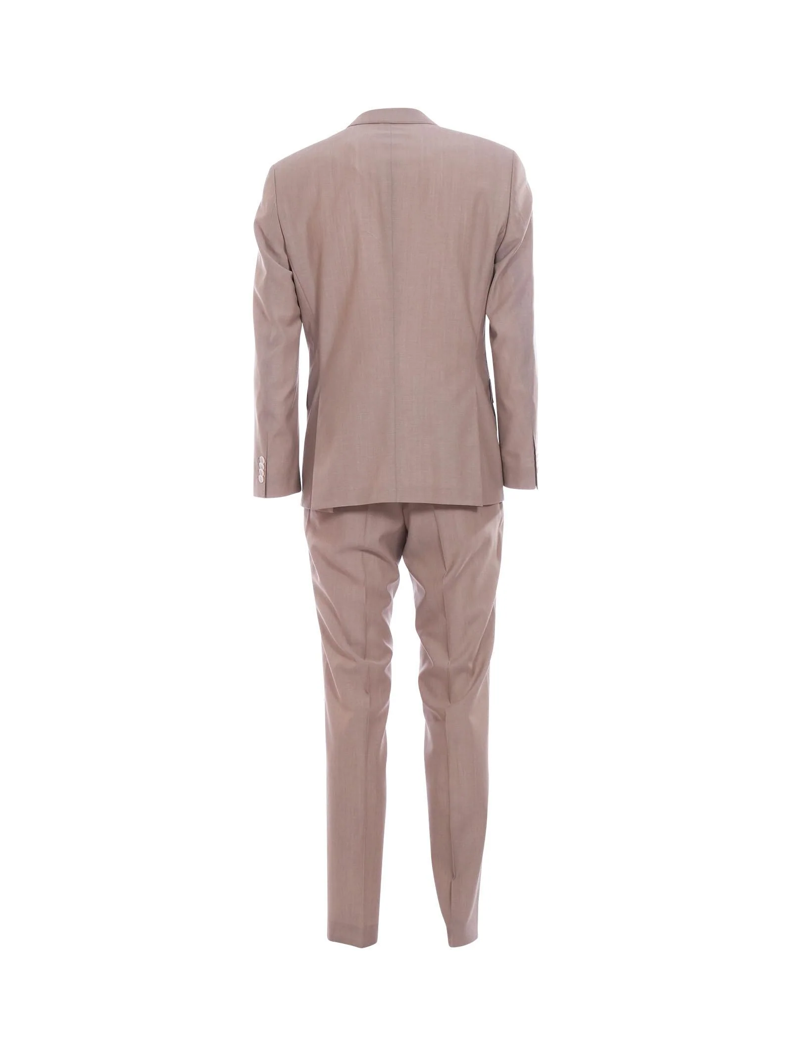 Abito Boss slim fit in misto lana beige - Image 3