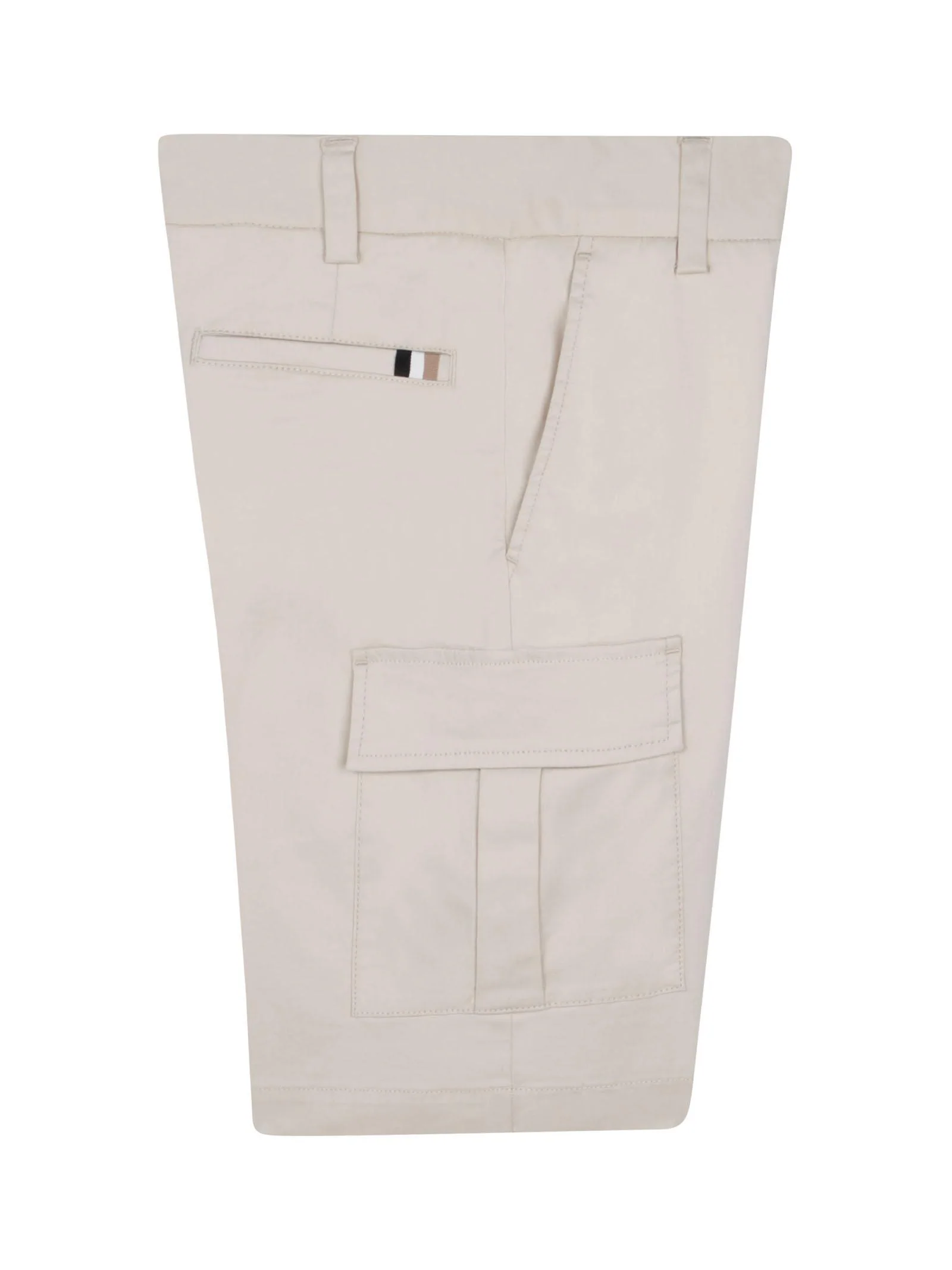 Bermuda cargo in cotone beige - Image 3