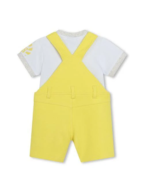 Completo salopette e t-shirt giallo/bianco - Image 2
