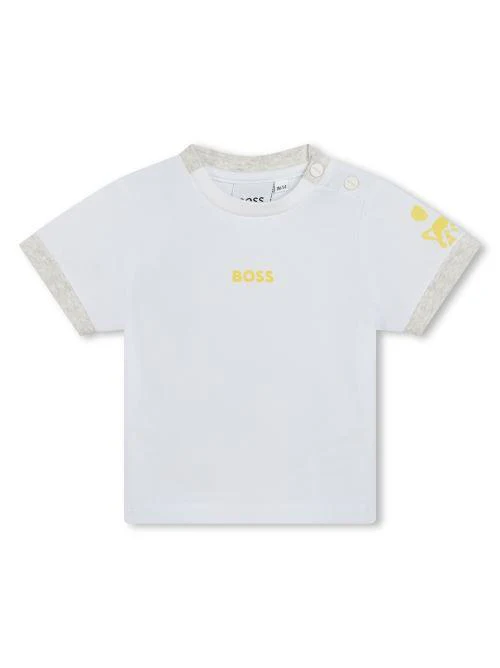 Completo salopette e t-shirt giallo/bianco - Image 3