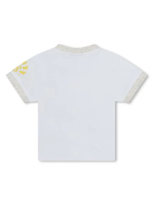Completo salopette e t-shirt giallo/bianco - Image 4
