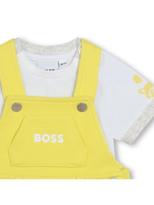 Completo salopette e t-shirt giallo/bianco - Image 5