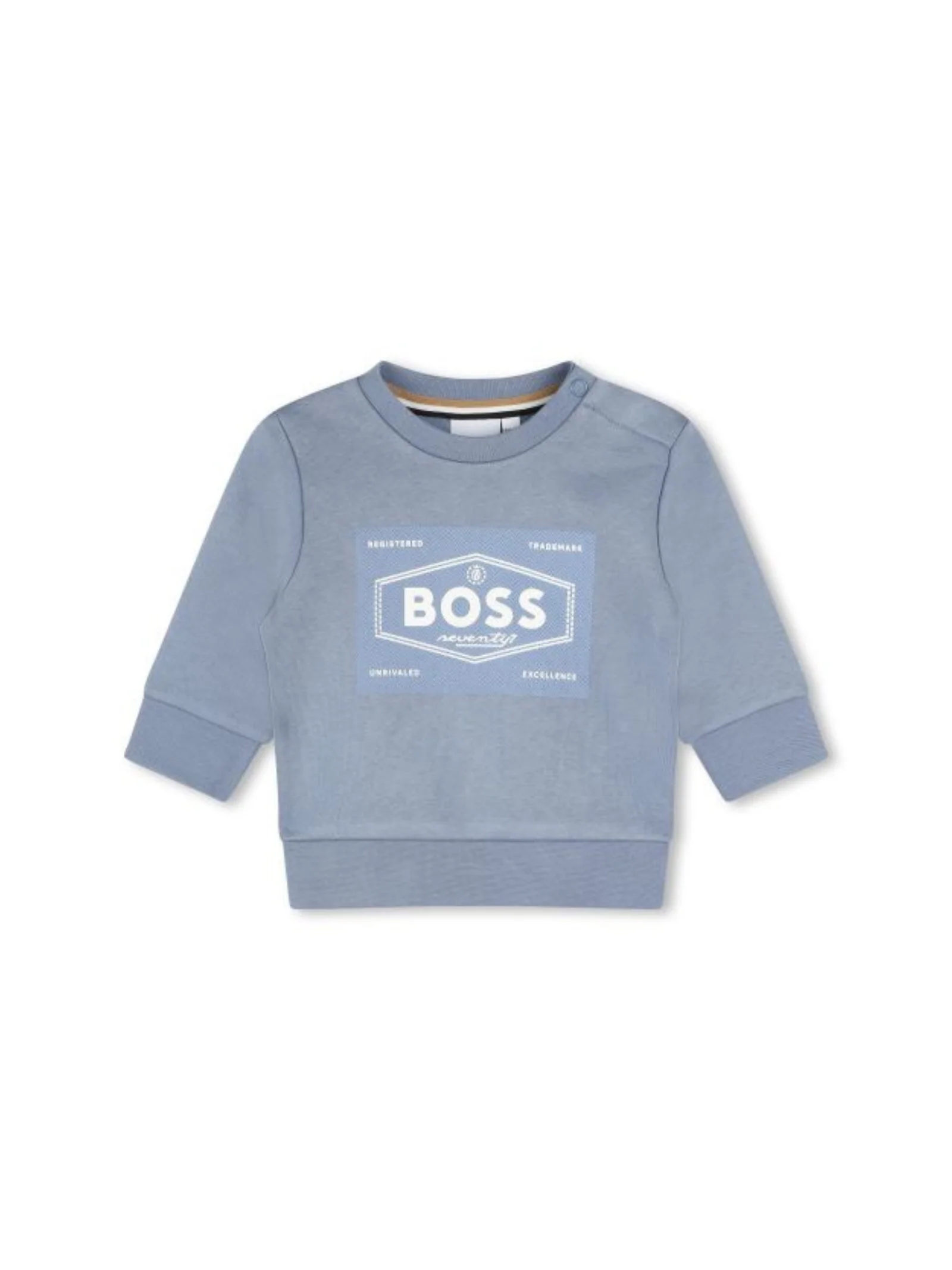 Felpa Boss azzurra per neonato
