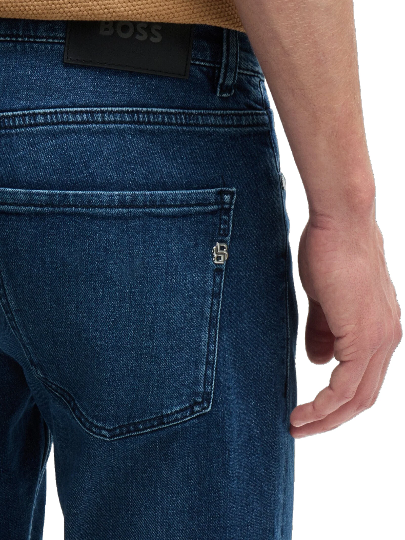 Jeans slim fit Boss blu in denim - Image 4