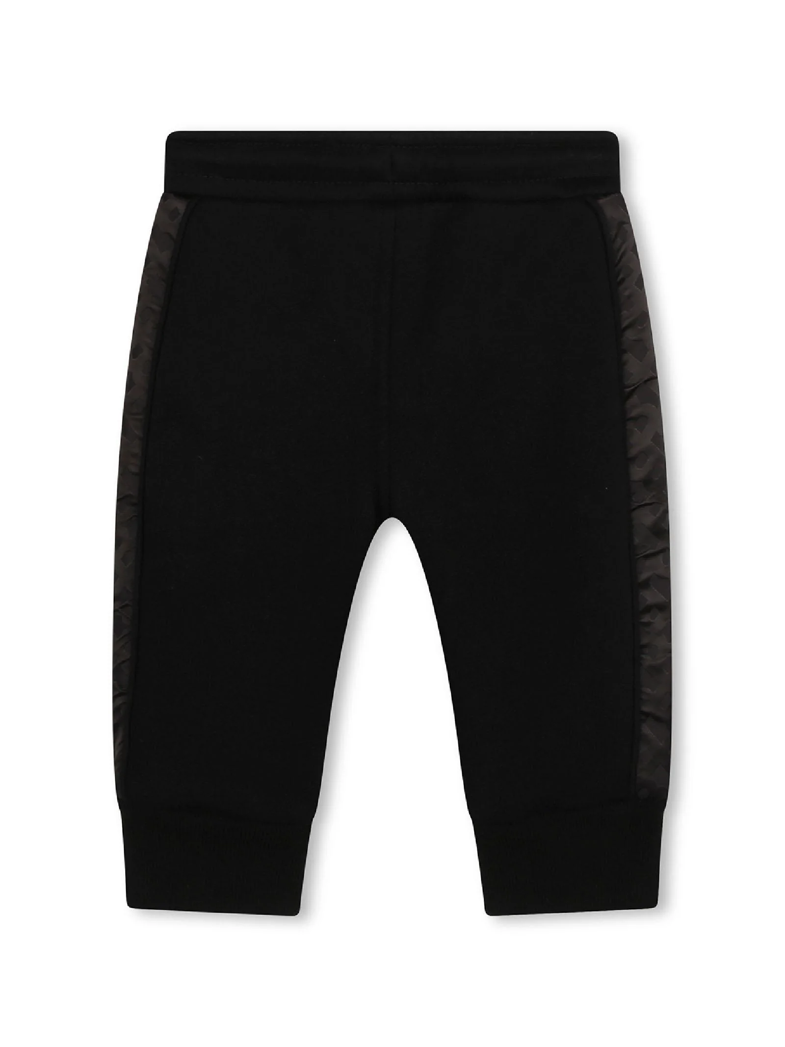 Pantalone tuta nero con profili logati - Image 2