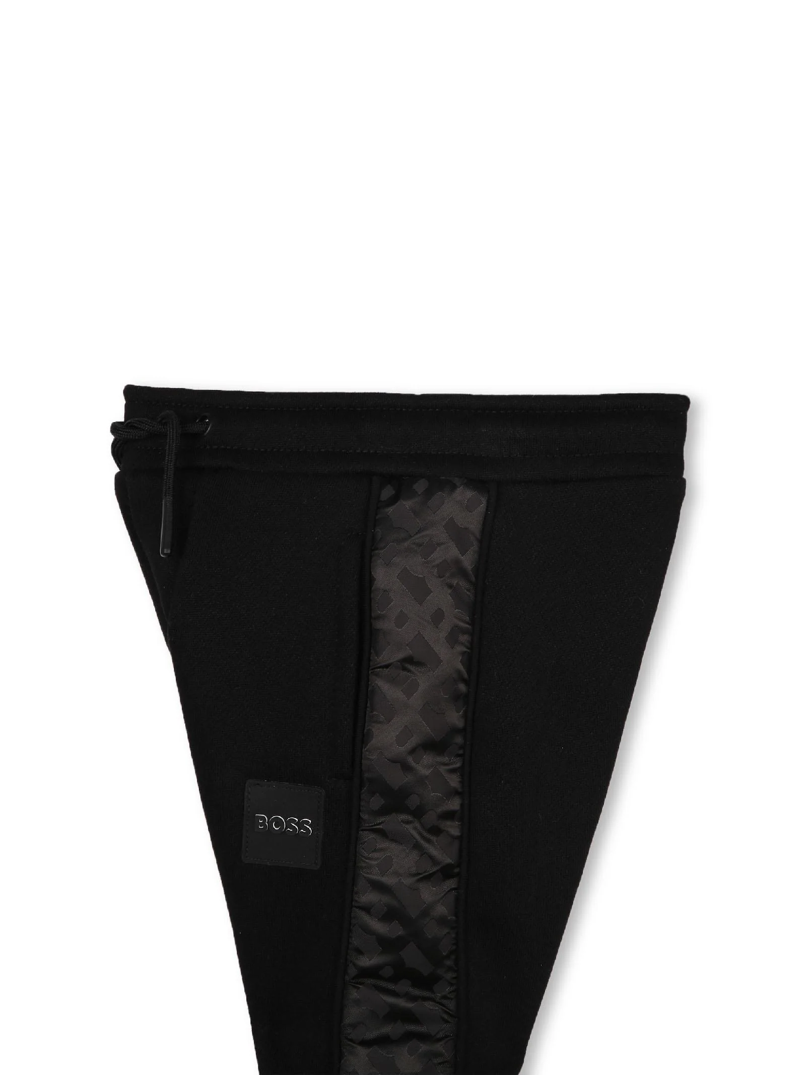 Pantalone tuta nero con profili logati - Image 3