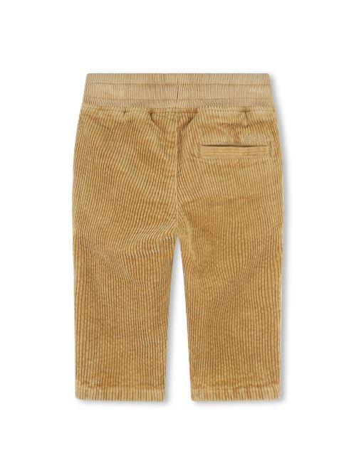 Pantaloni Boss in velluto beige per neonato - Image 2