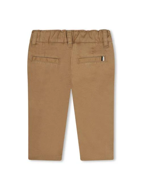 Pantaloni Boss per neonato biscotto in gambardina di cotone - Image 2