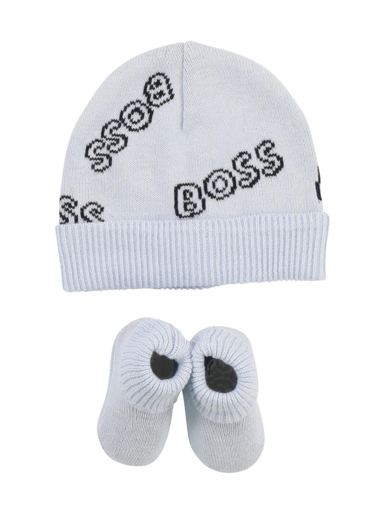Set cappello e babbucce azzurro