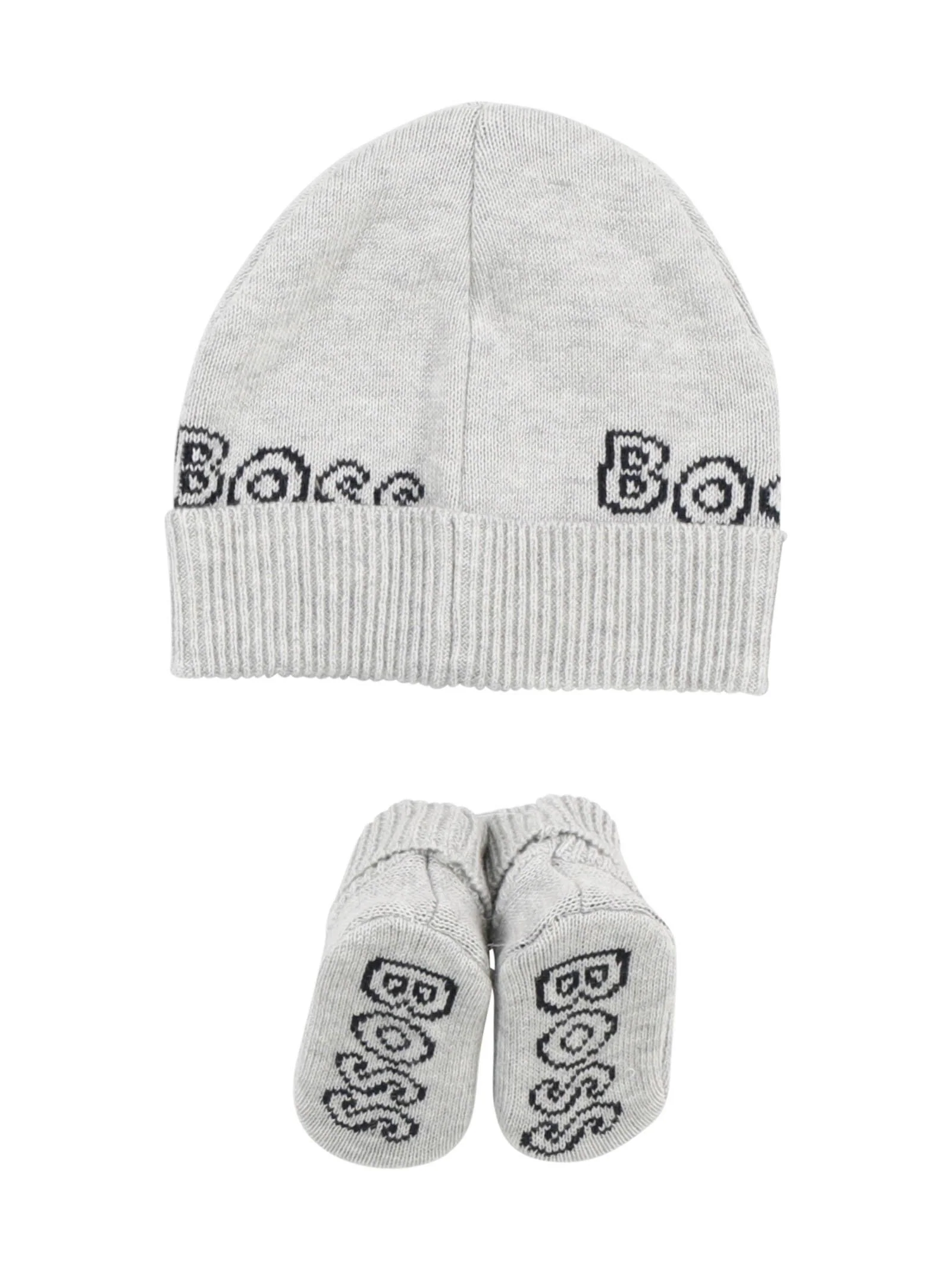 Set cappello e babbucce grigio chiaro - Image 2