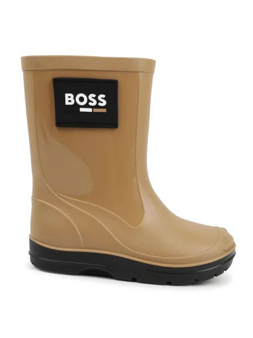 Stivali Boss antipioggia beige e neri