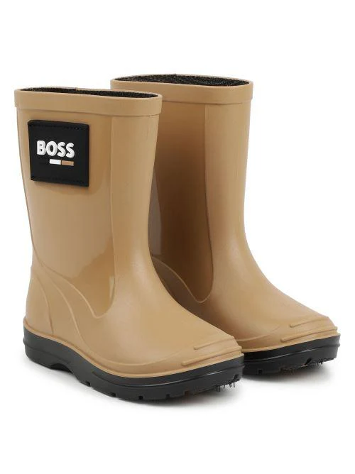 Stivali Boss antipioggia beige e neri - Image 2