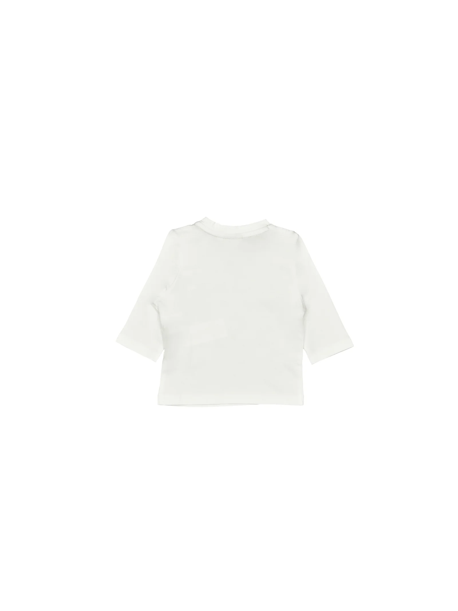 T-Shirt Boss bianca a maniche lunghe con maxi logo - Image 2