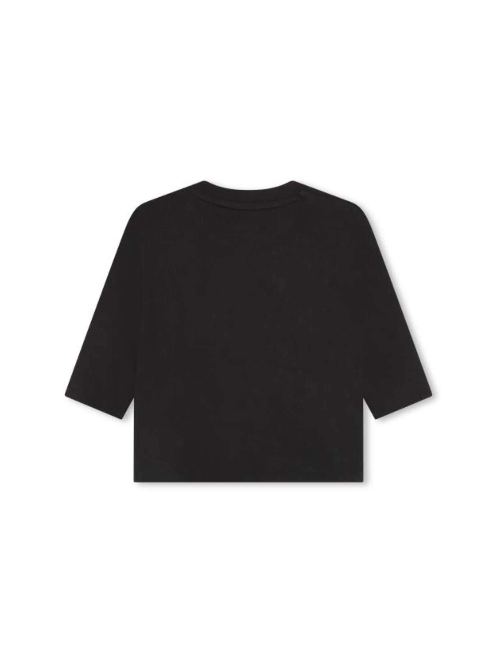 T-Shirt Boss maniche lunghe nera stampa logo - Image 2