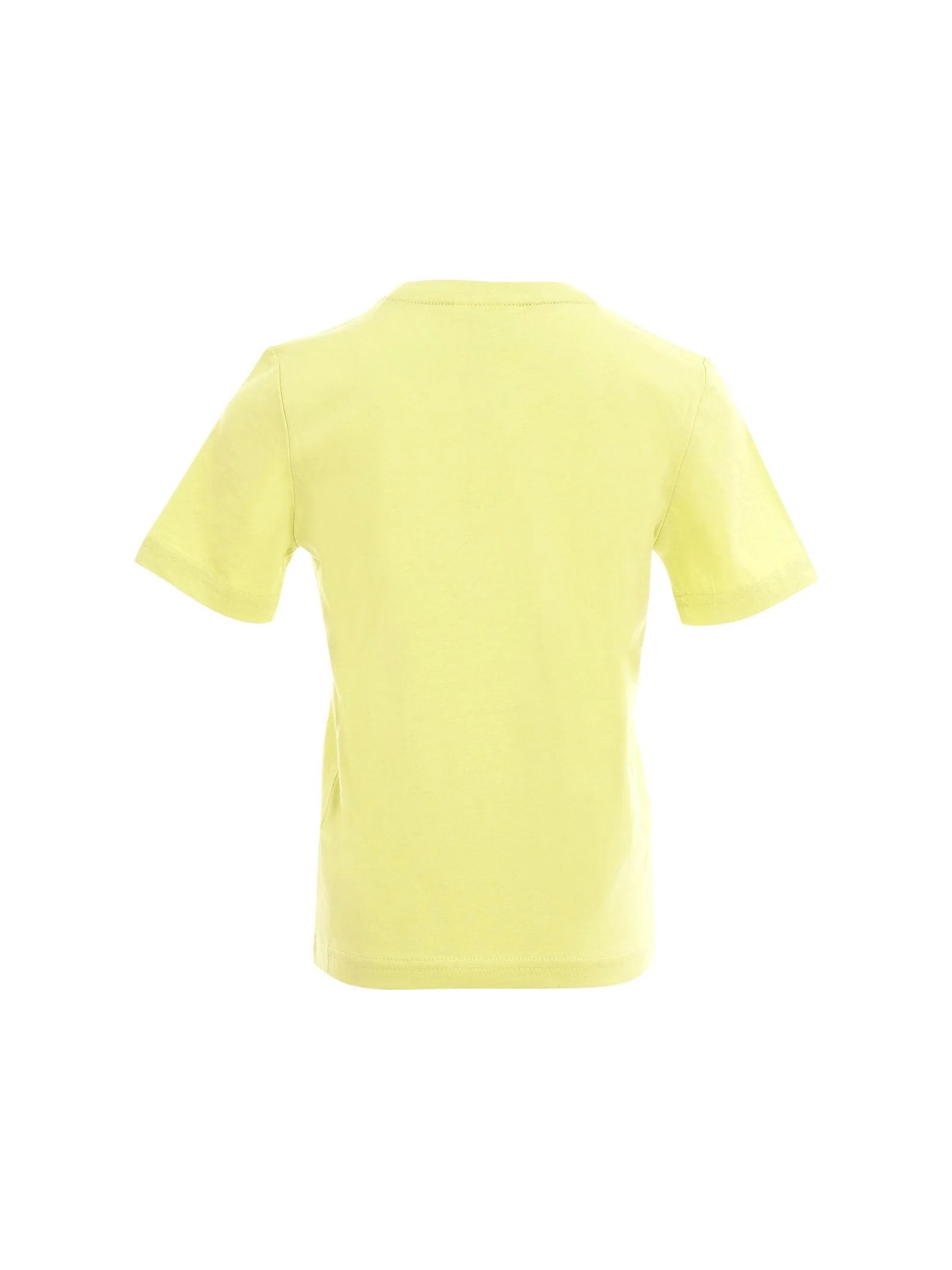 T-Shirt Boss verde con maxi logo ripetuto frontale - Image 3